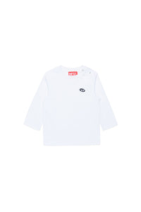 Long-sleeved T-shirt with oval D patch
