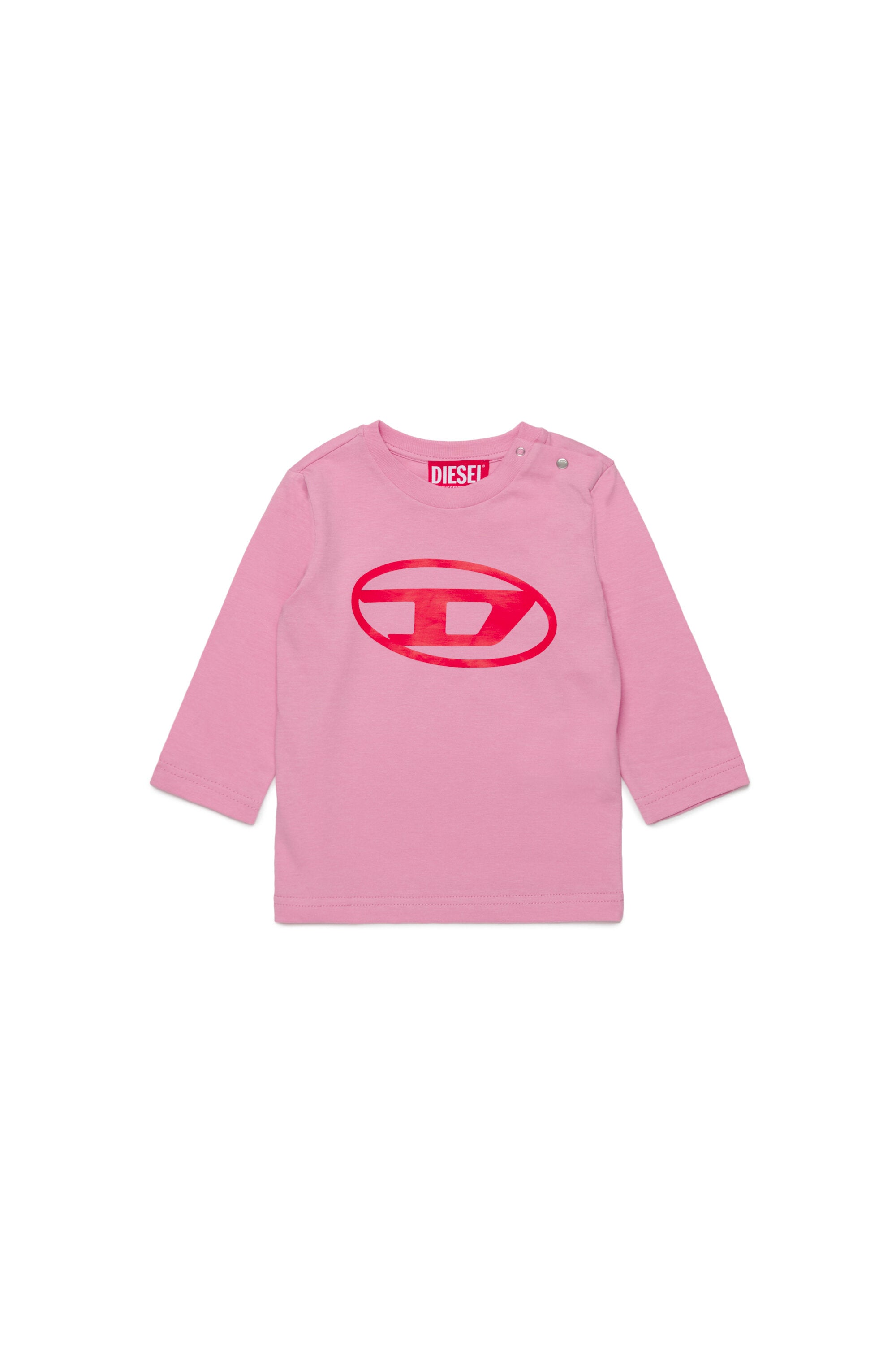 Long-sleeved T-shirt with oval D logo