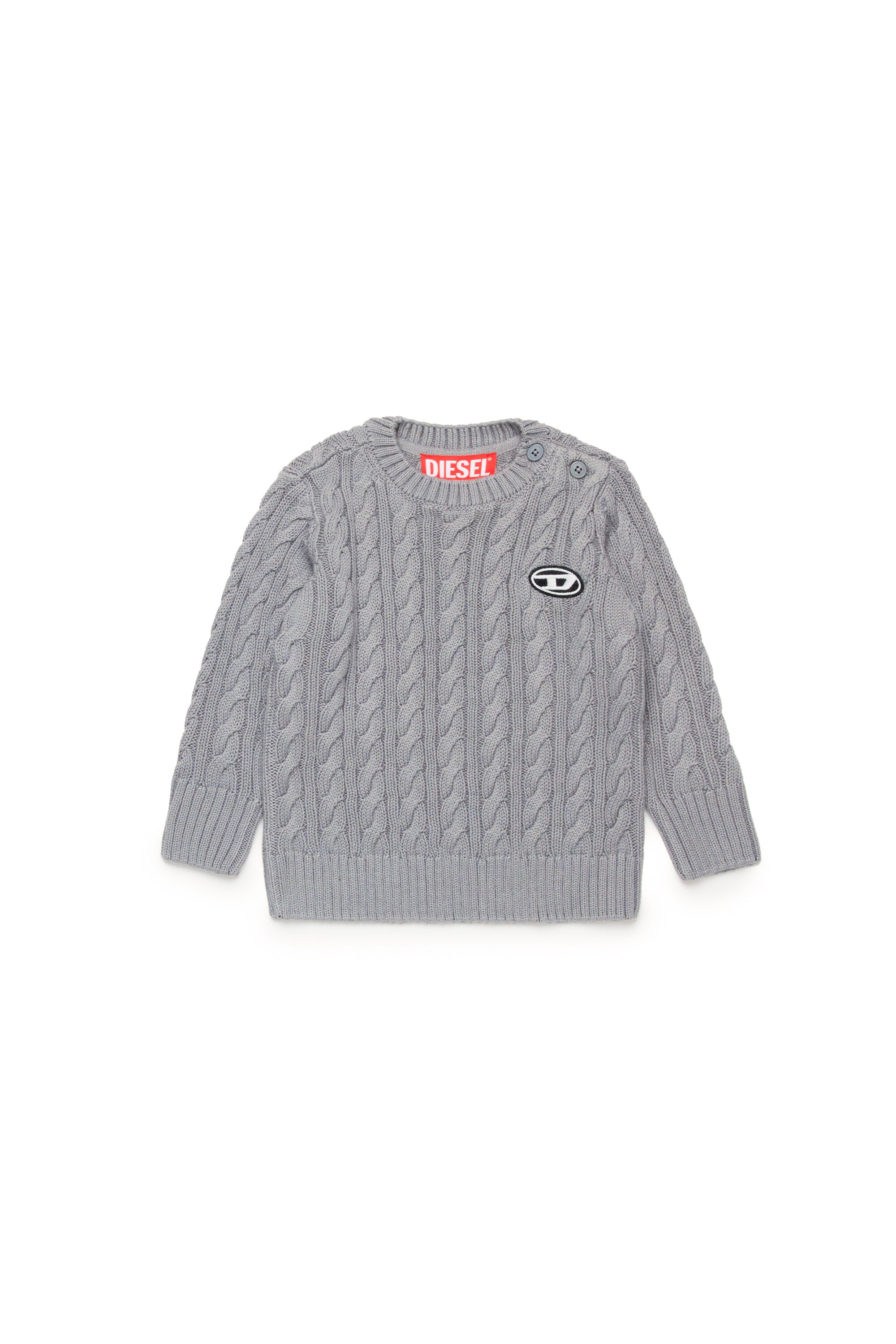 Cable-knit cotton pullover