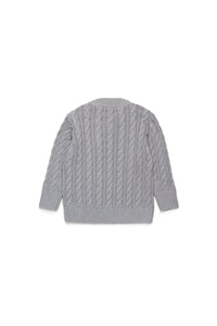 Cable-knit cotton pullover
