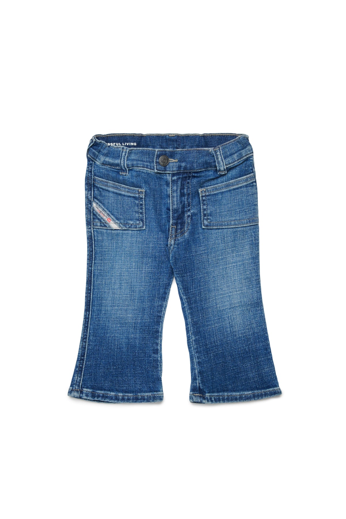 Bootcut fit jeans in medium blue wash - D-Heki