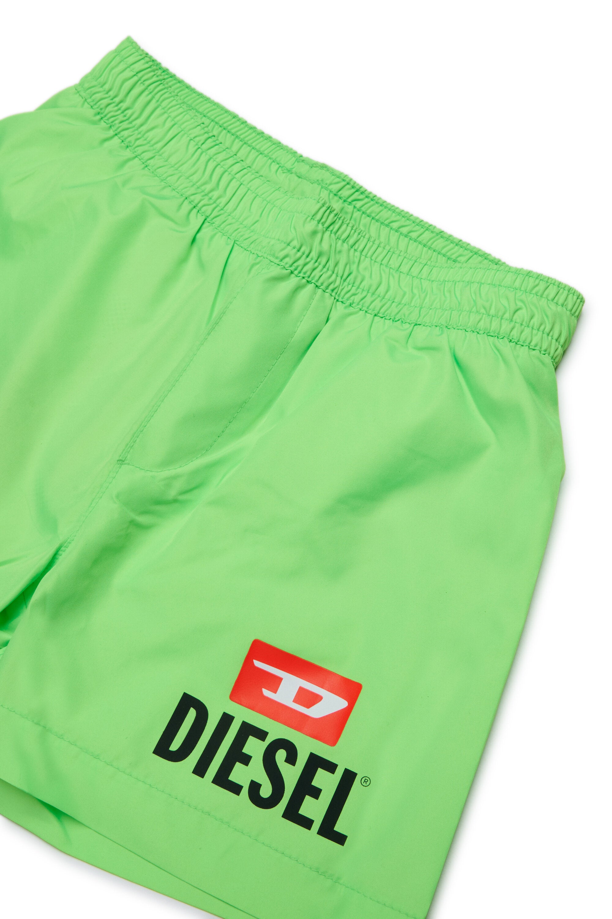 Boxer swimsuit with logo