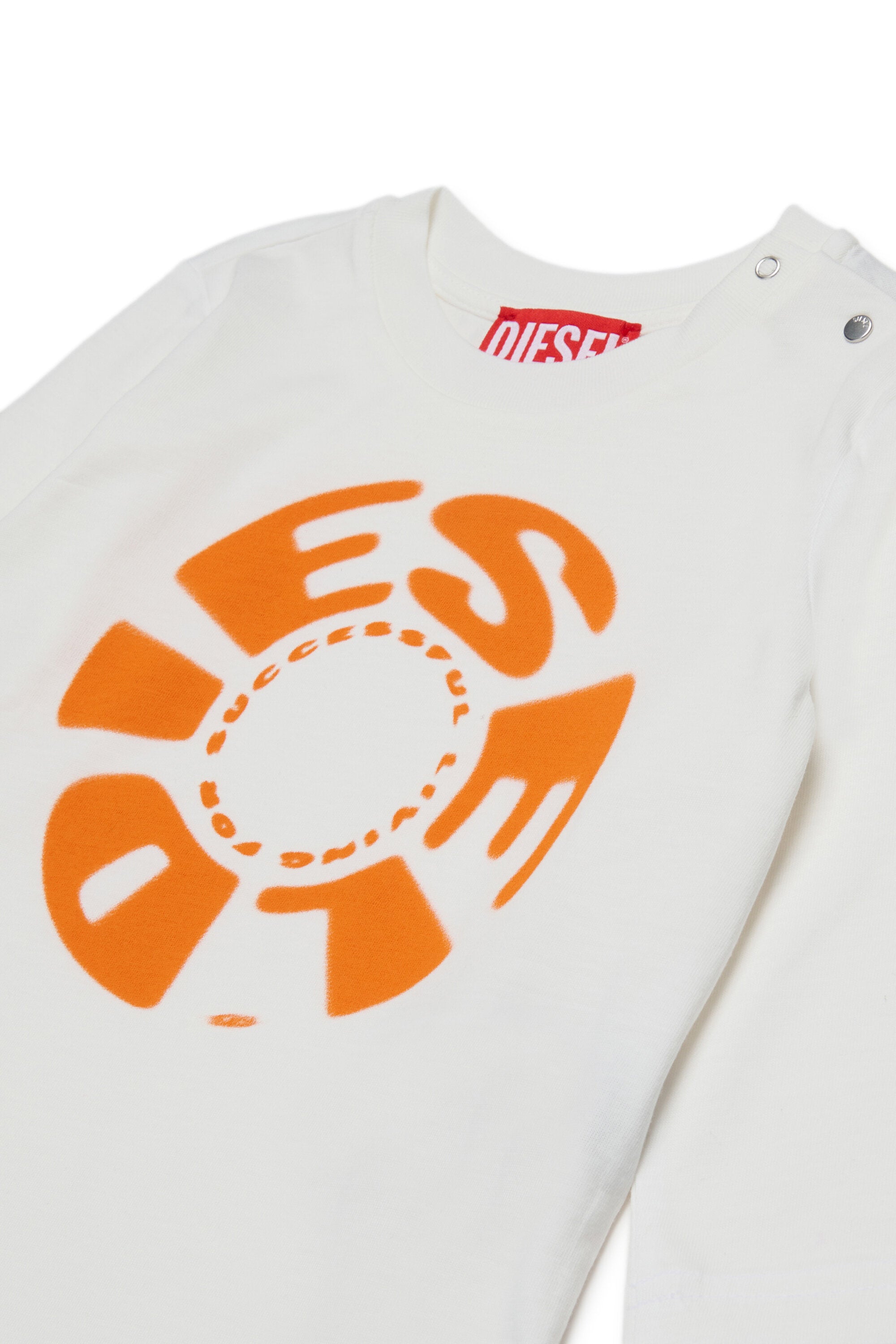 Camiseta de manga larga de jersey con estampado Diesel Circular