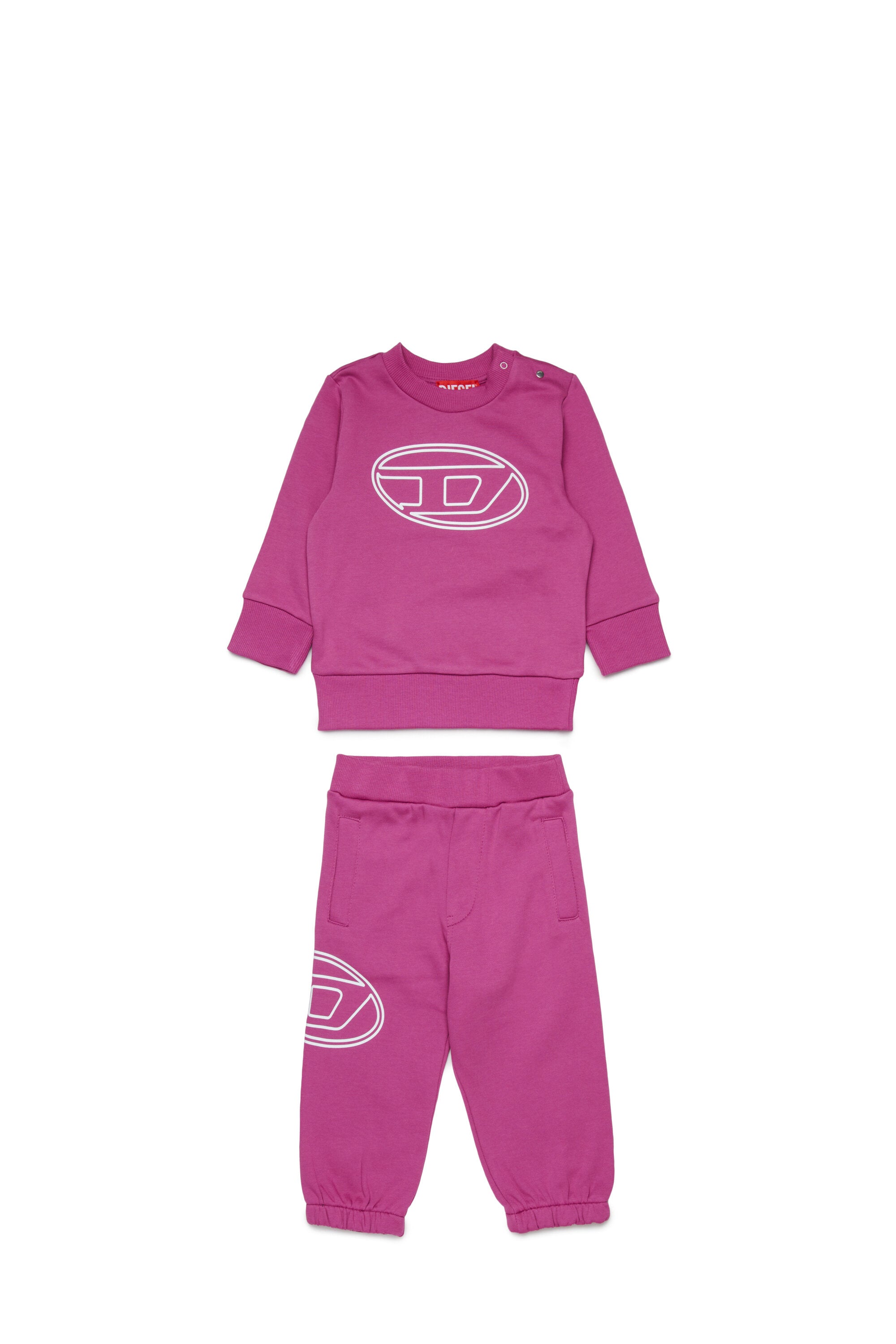 Tracksuit set with maxi logo print Oval D