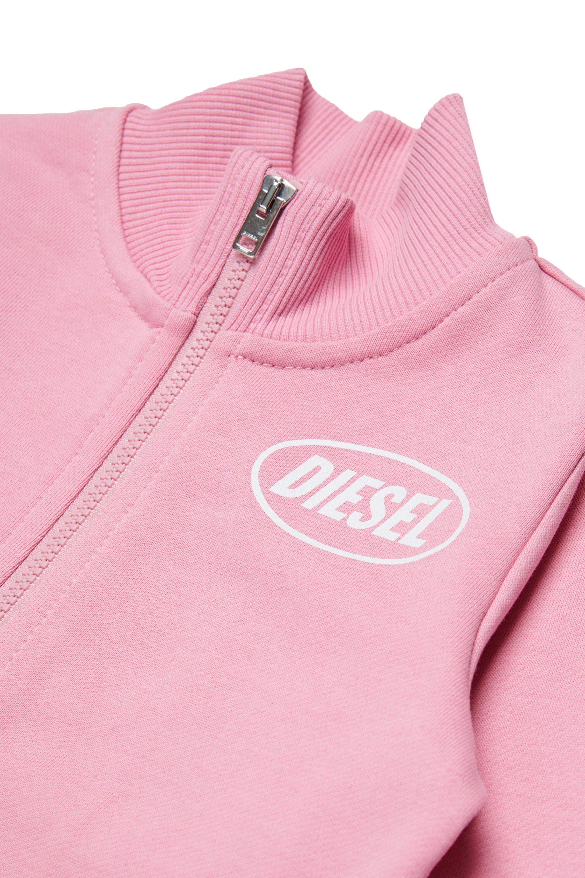Sweatshirt mit durchgehendem Reißverschluss und Logo