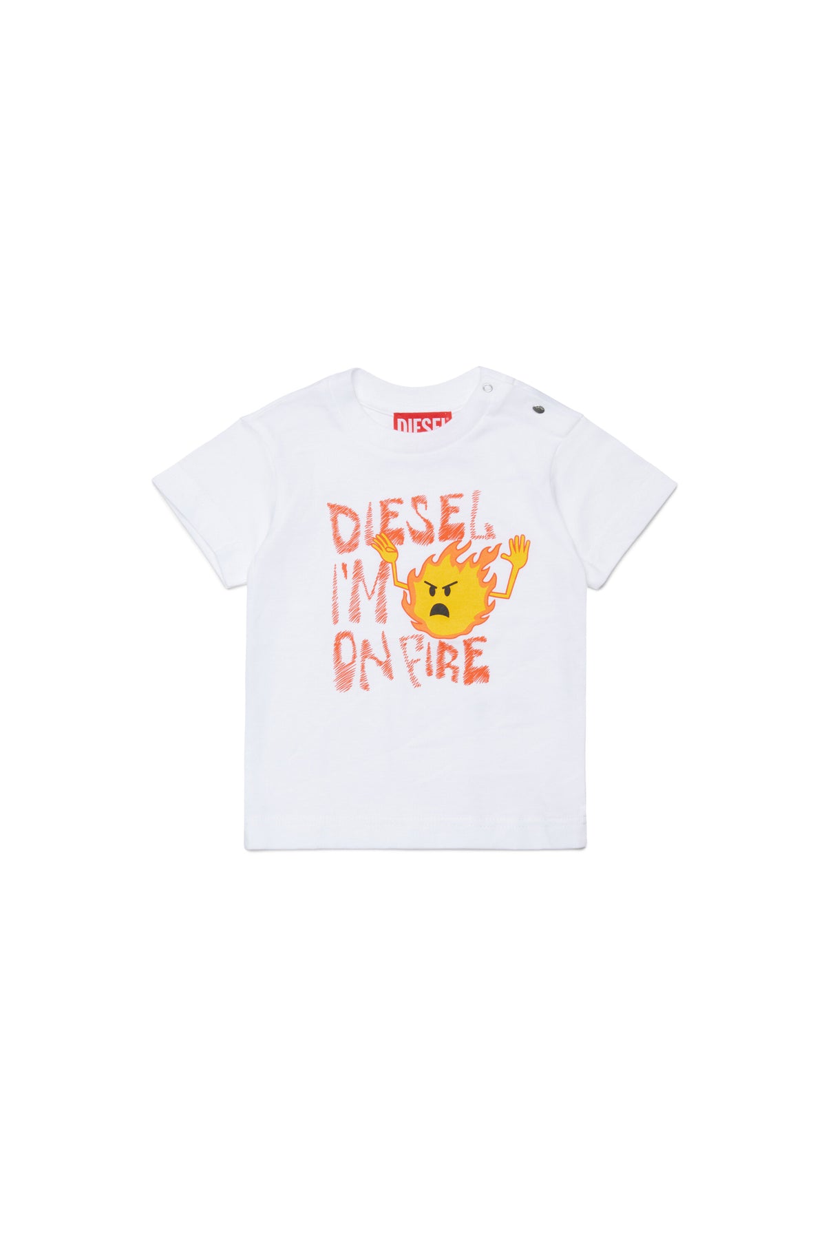 T-Shirt mit aufgedrucktem Logo auf der Vorderseite