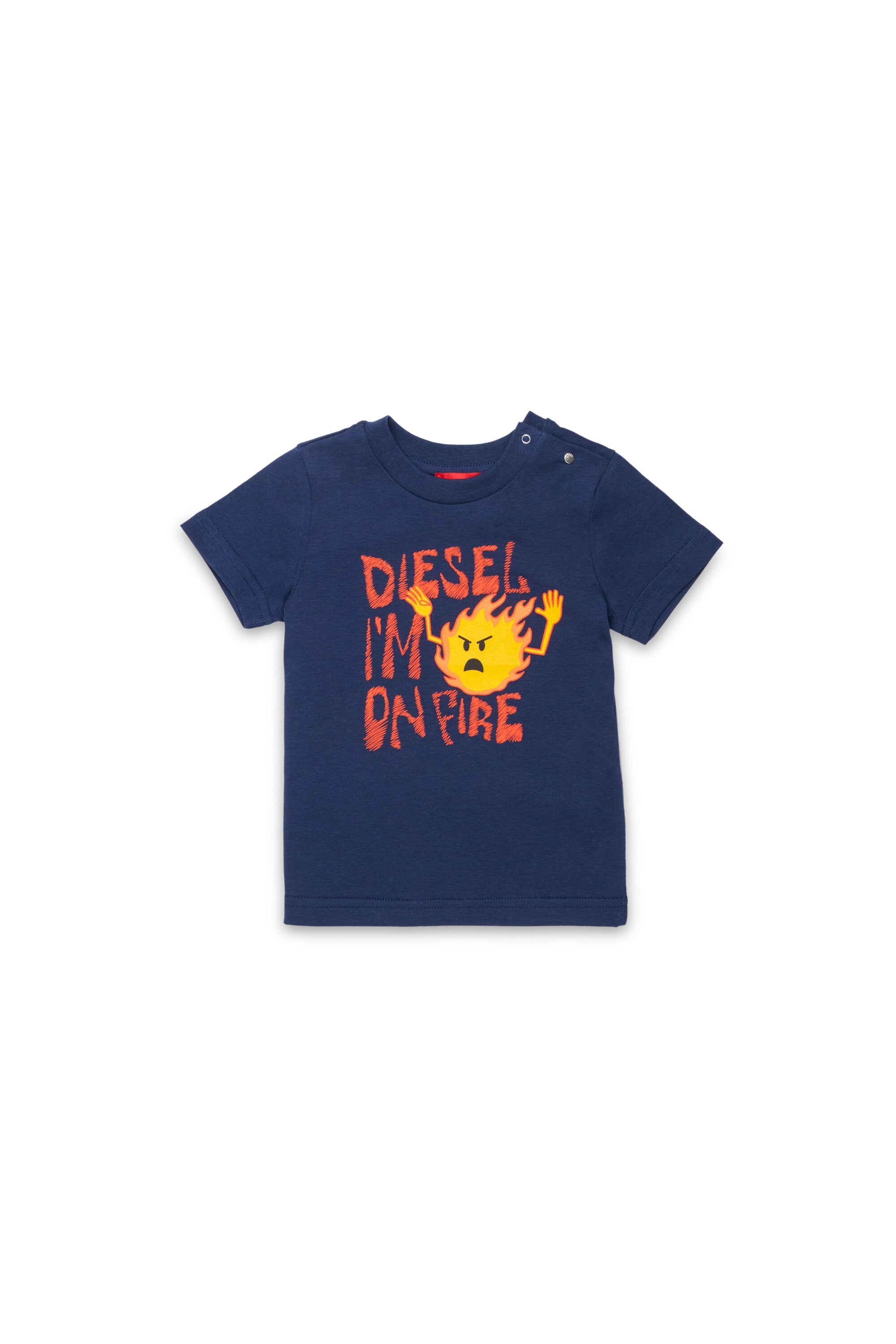 T-Shirt mit aufgedrucktem Logo auf der Vorderseite