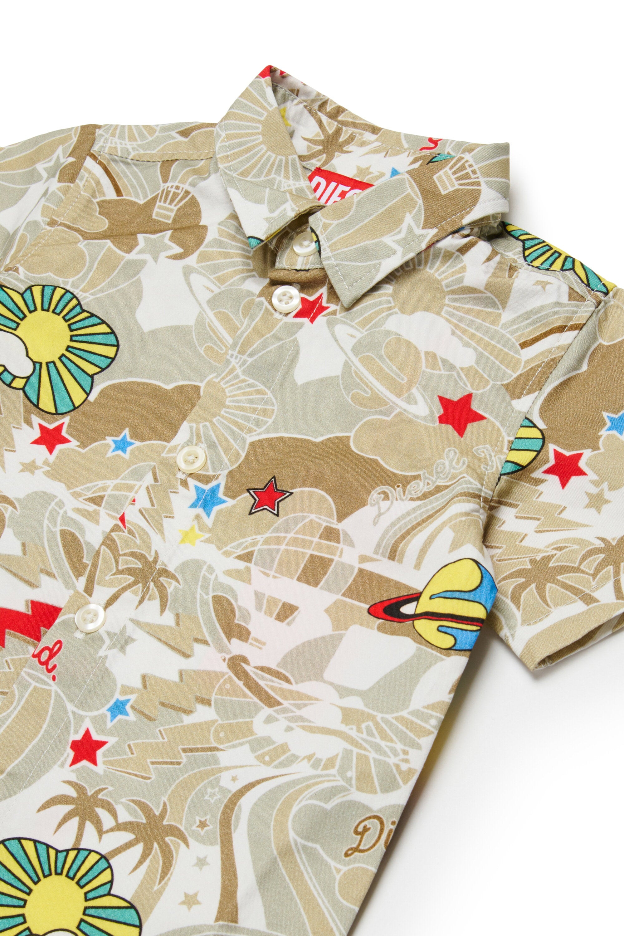 Chemise à manches courtes avec logo