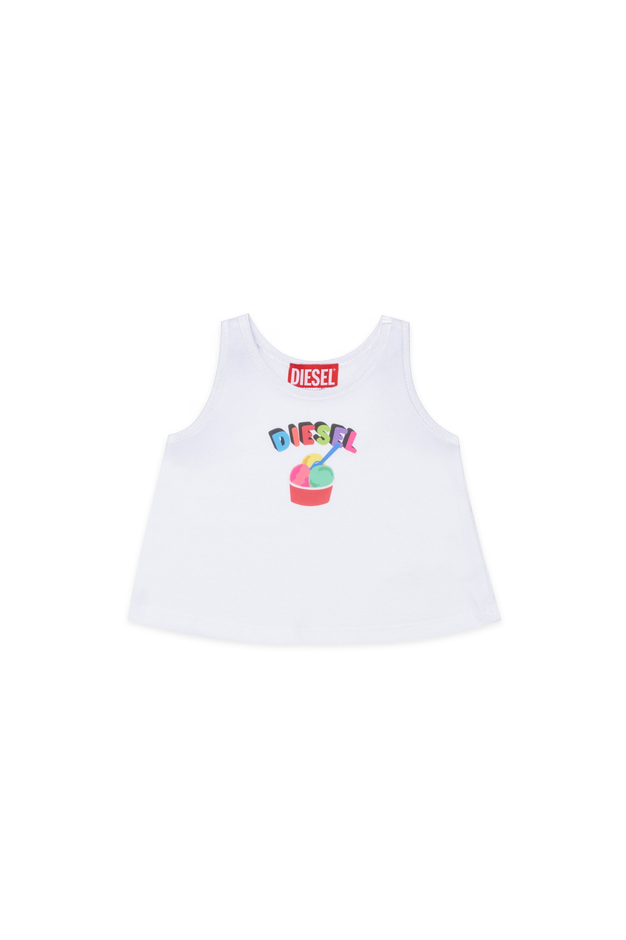 Ärmelloses T-Shirt mit Logo
