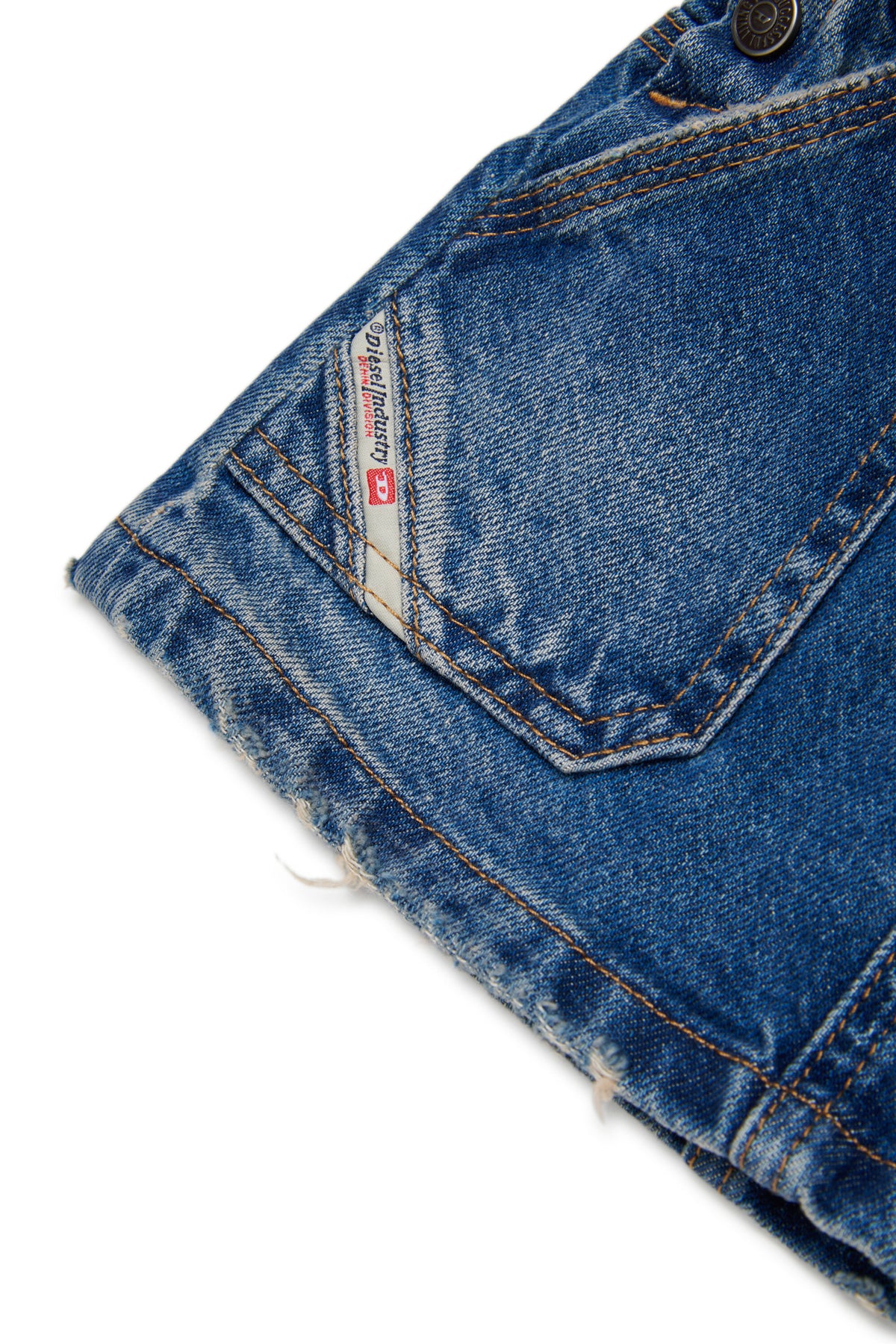 Salopette corta in denim