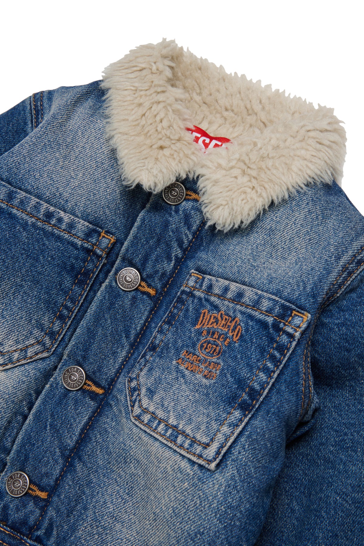 Veste en denim avec logo imprimé