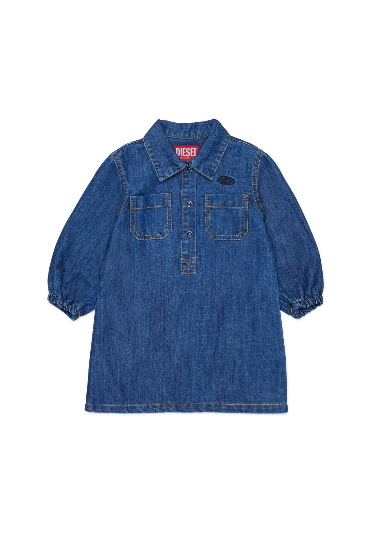 Denimkleid mit Logo