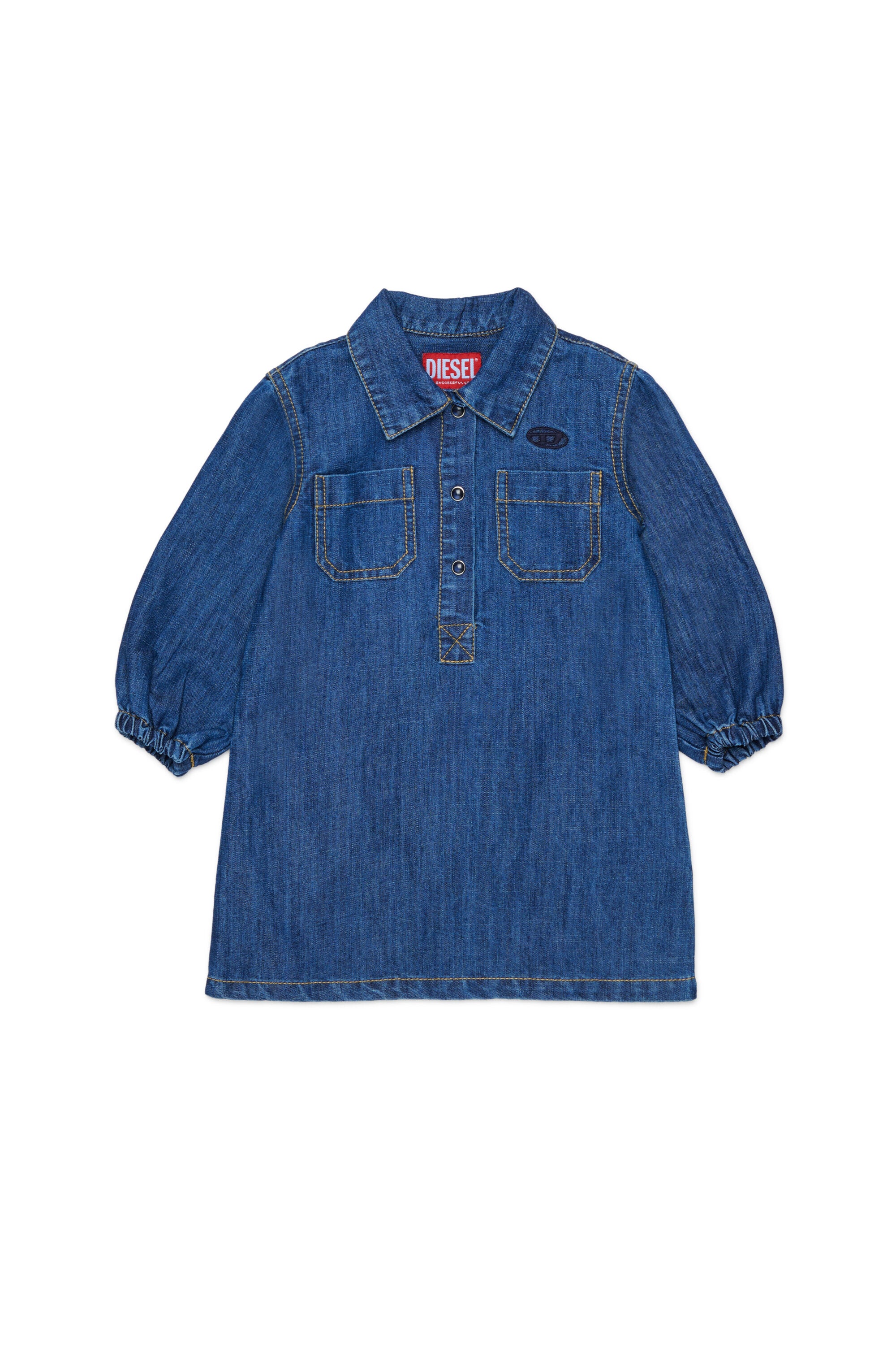 Denimkleid mit Logo