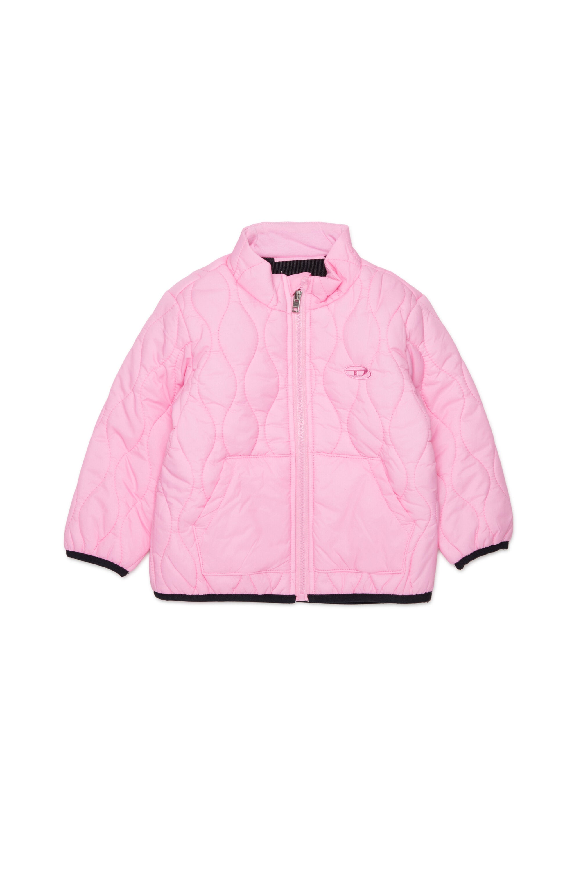 Gefütterte Jacke mit aufgedrucktem Logo