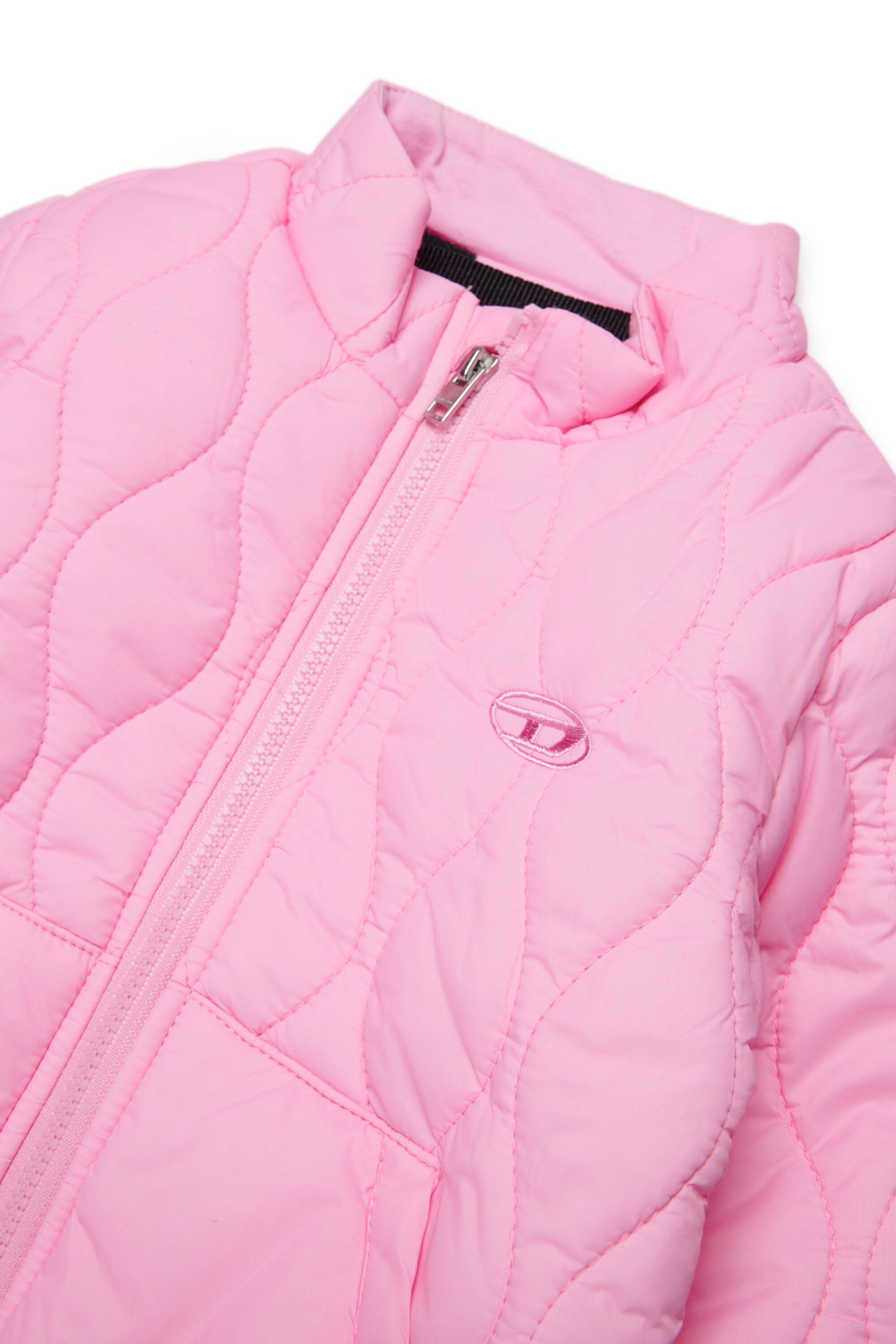 Gefütterte Jacke mit aufgedrucktem Logo
