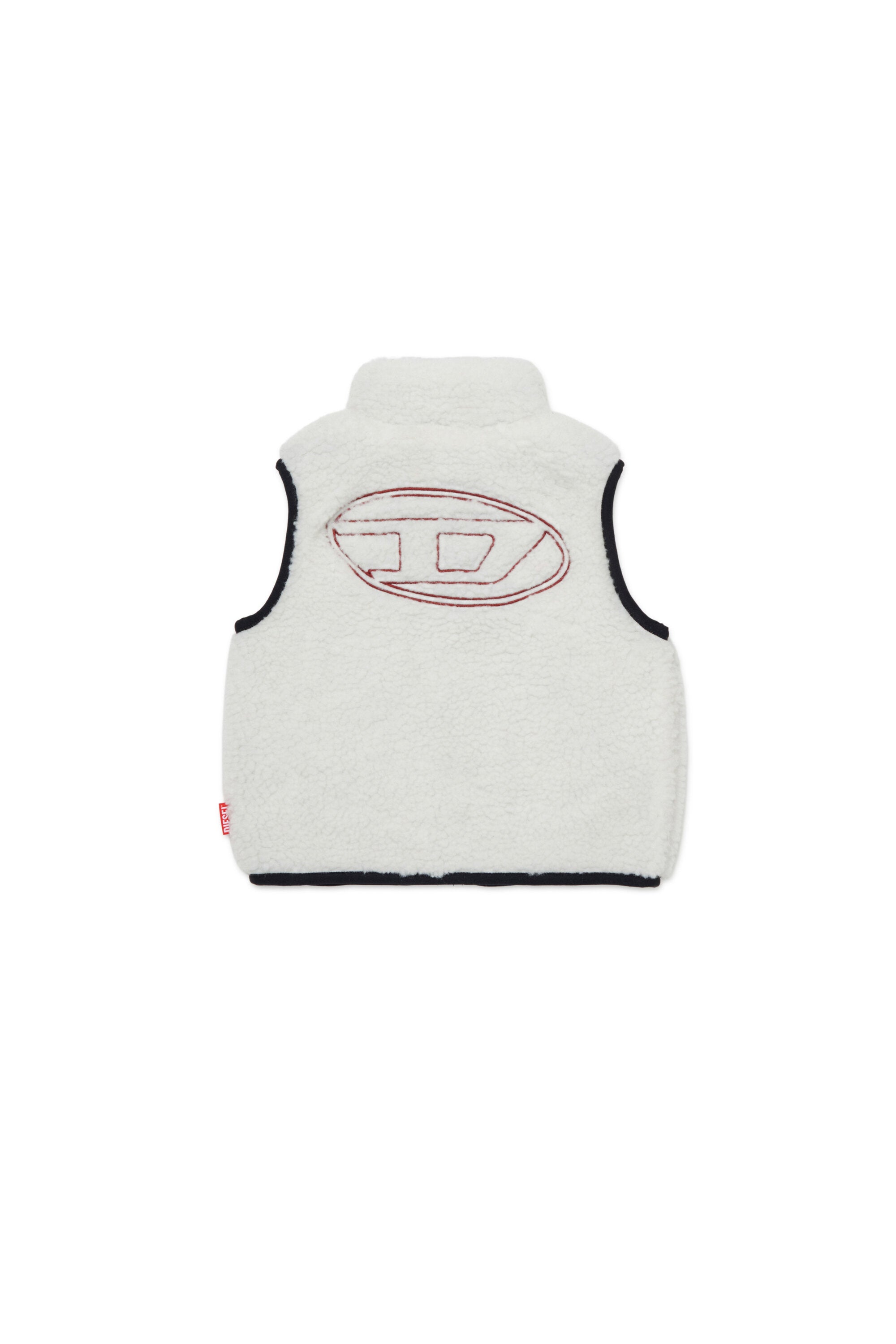 Gilet aus Teddy mit Logo