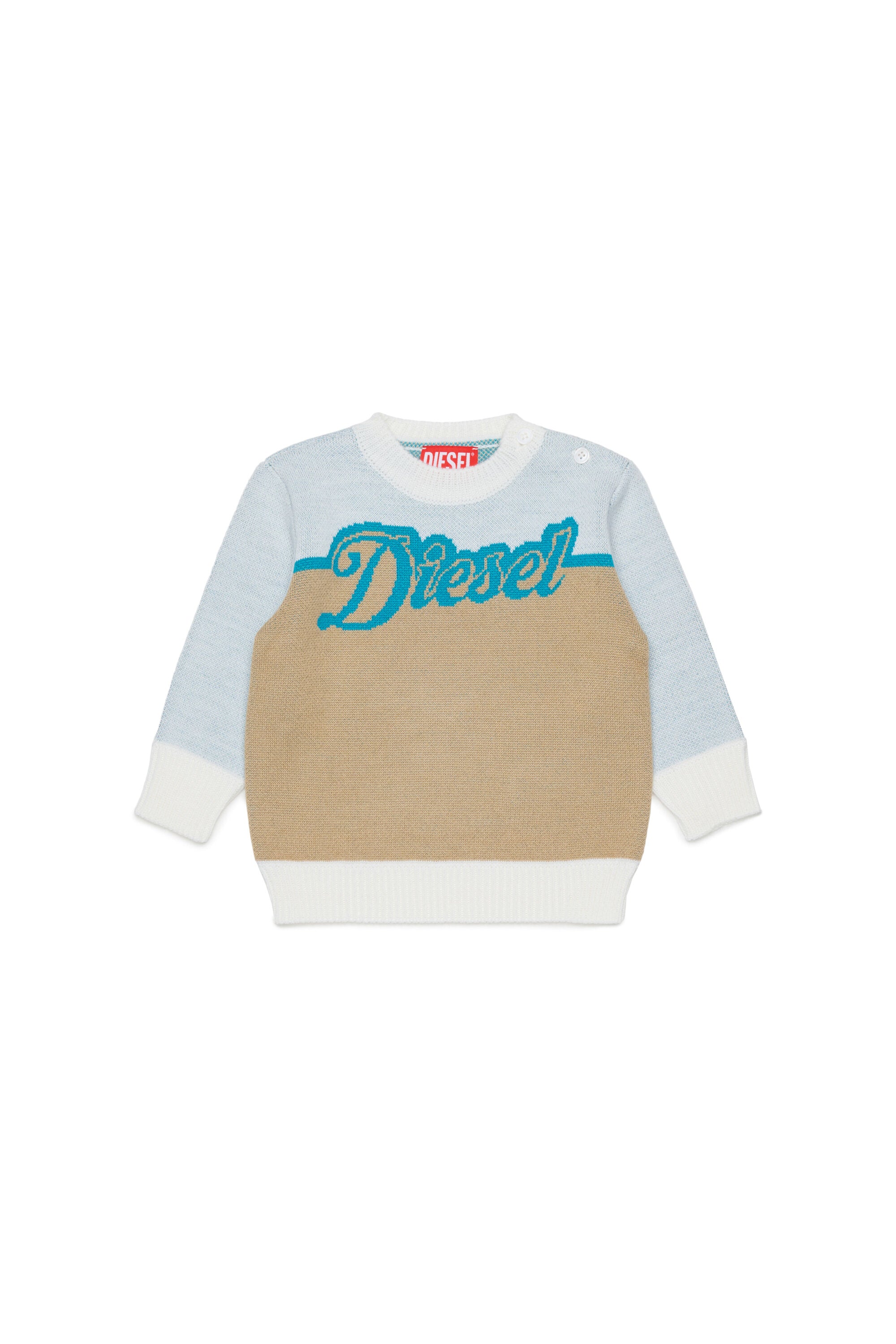 Pullover girocollo con logo