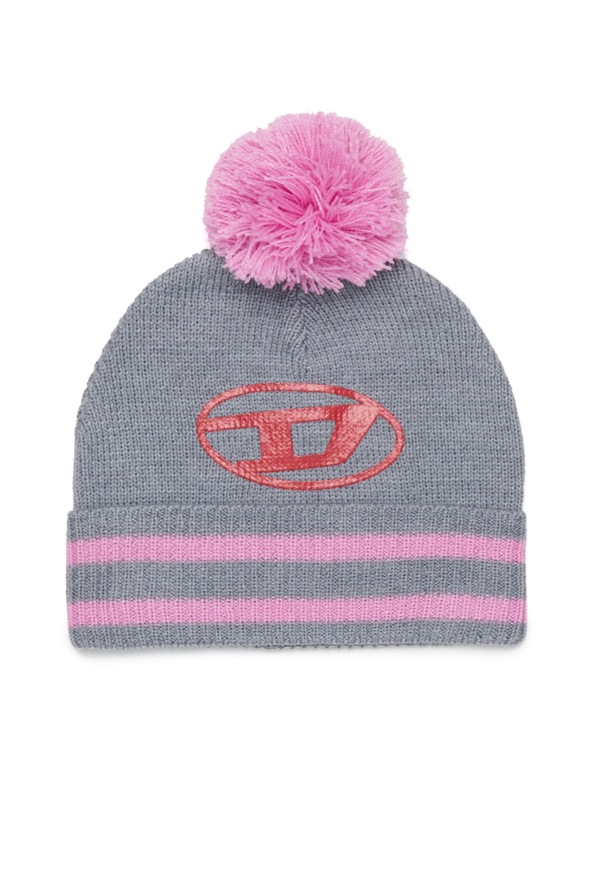 Gorro con pompón y logo