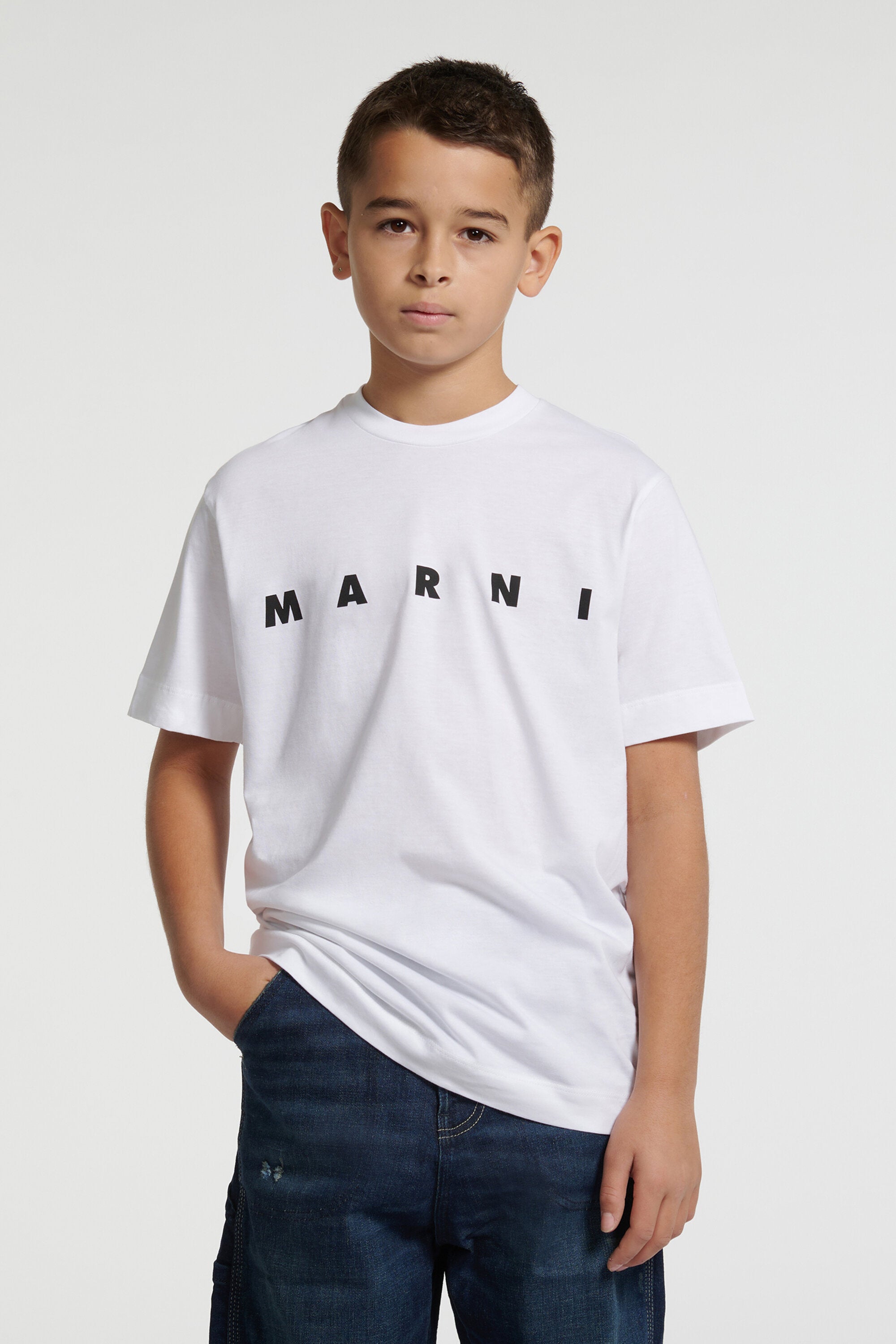 T-Shirt aus Trikot mit Logo