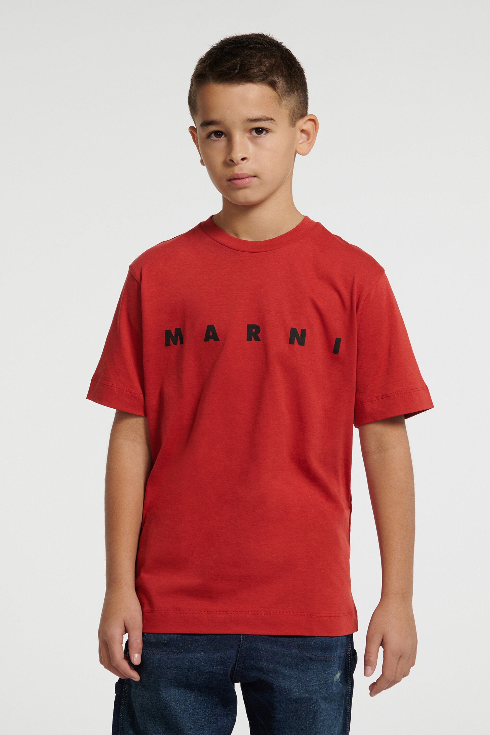 T-shirt in jersey con logo