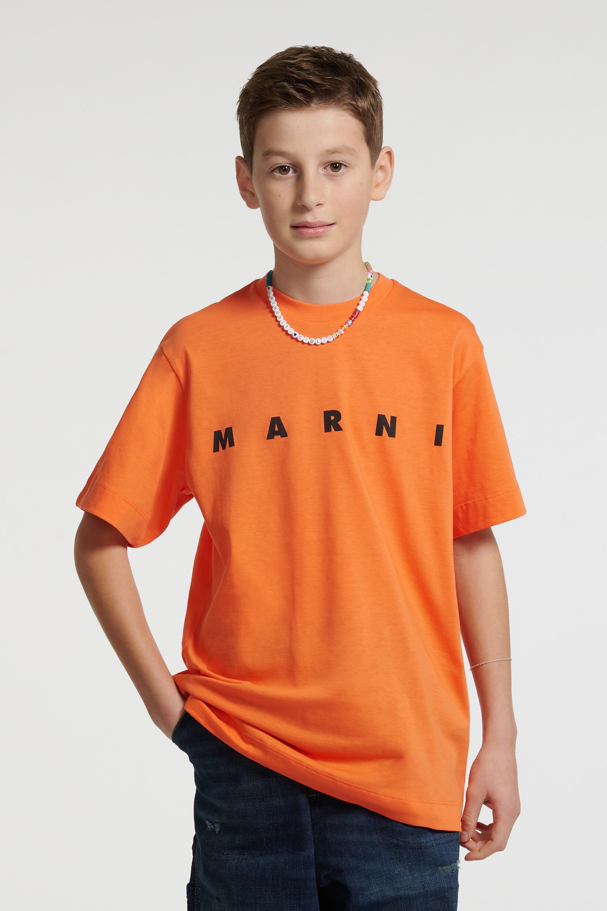 T-shirt in jersey con logo