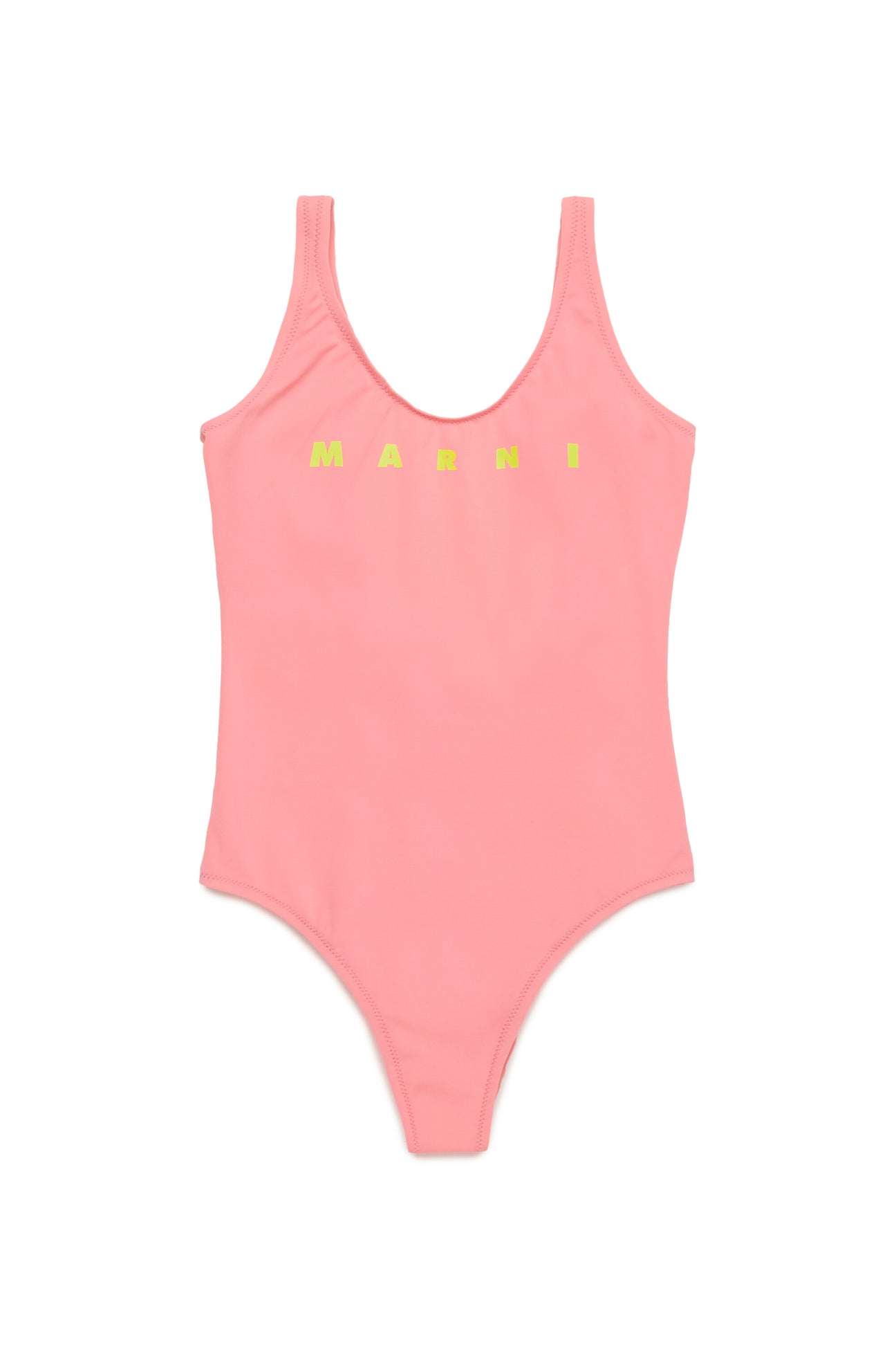 One-piece swimming costume in lycra with logo 