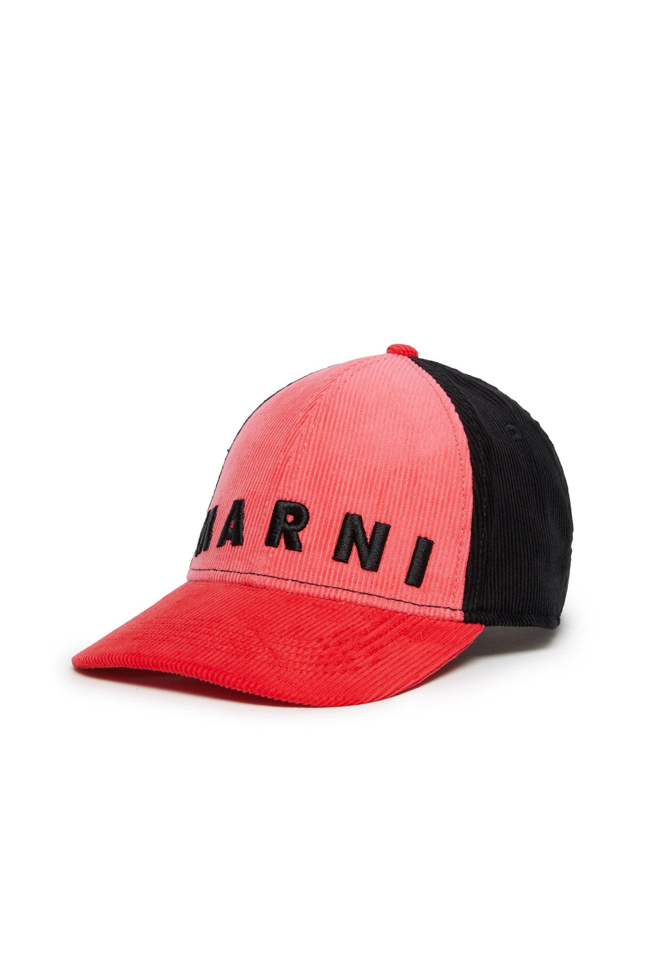Cappello da baseball colorblock in velluto con logo 