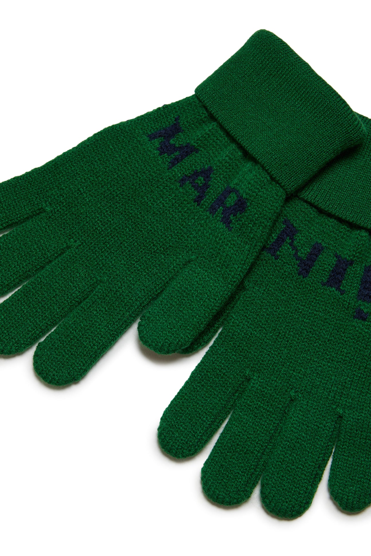 Wool-blend logo gloves Wool-blend logo gloves