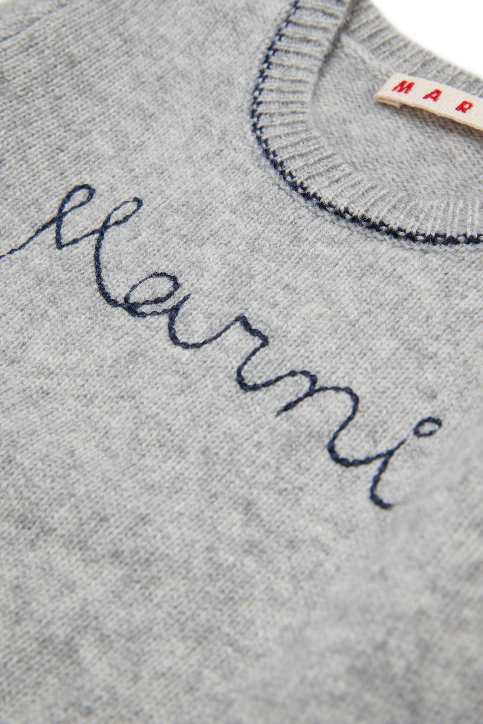 Pullover mit Rundhalsausschnitt aus einer Wolle-Kaschmirmischung