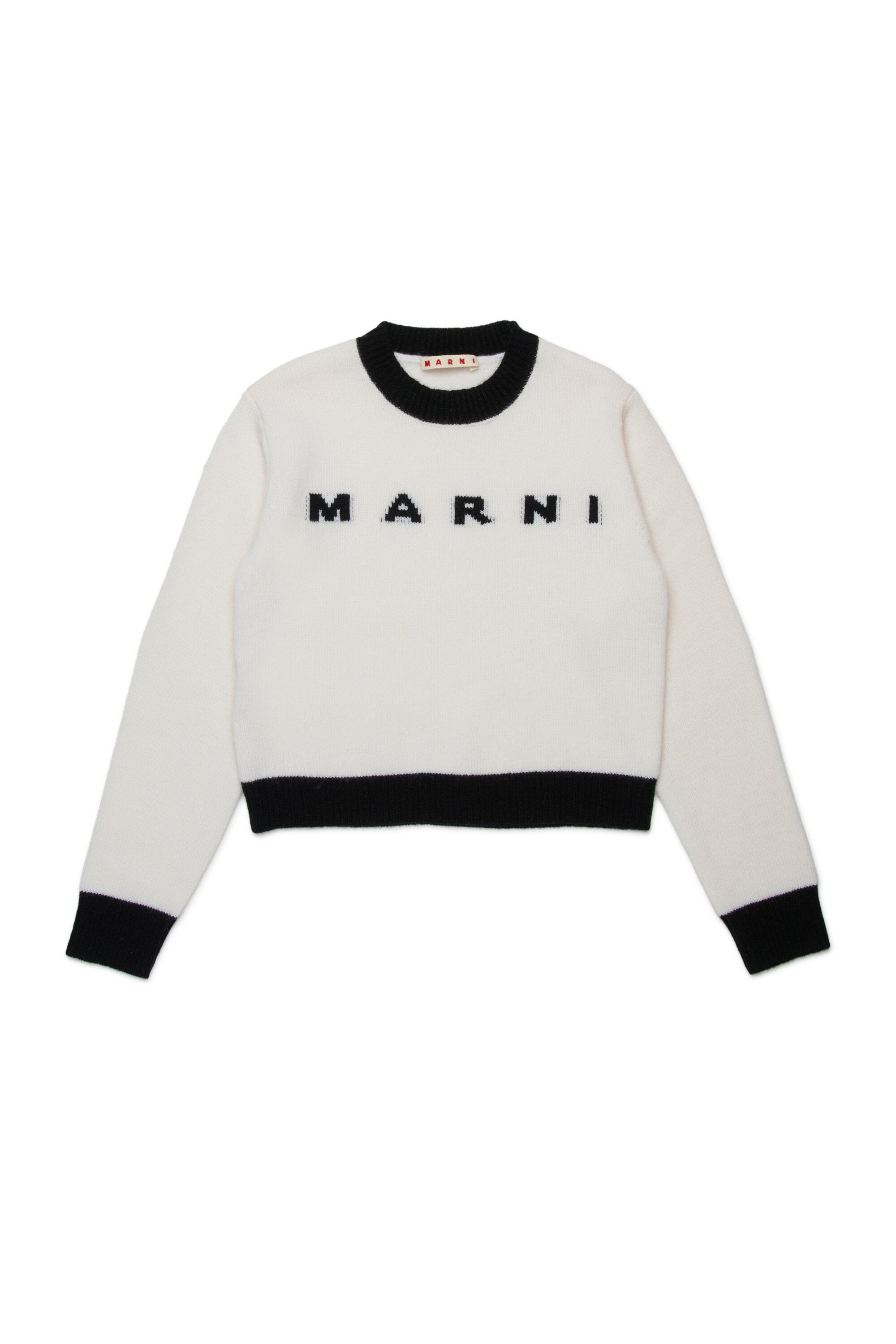 Marni girl wool-cashmere crew-neck sweater | BRAVE KID