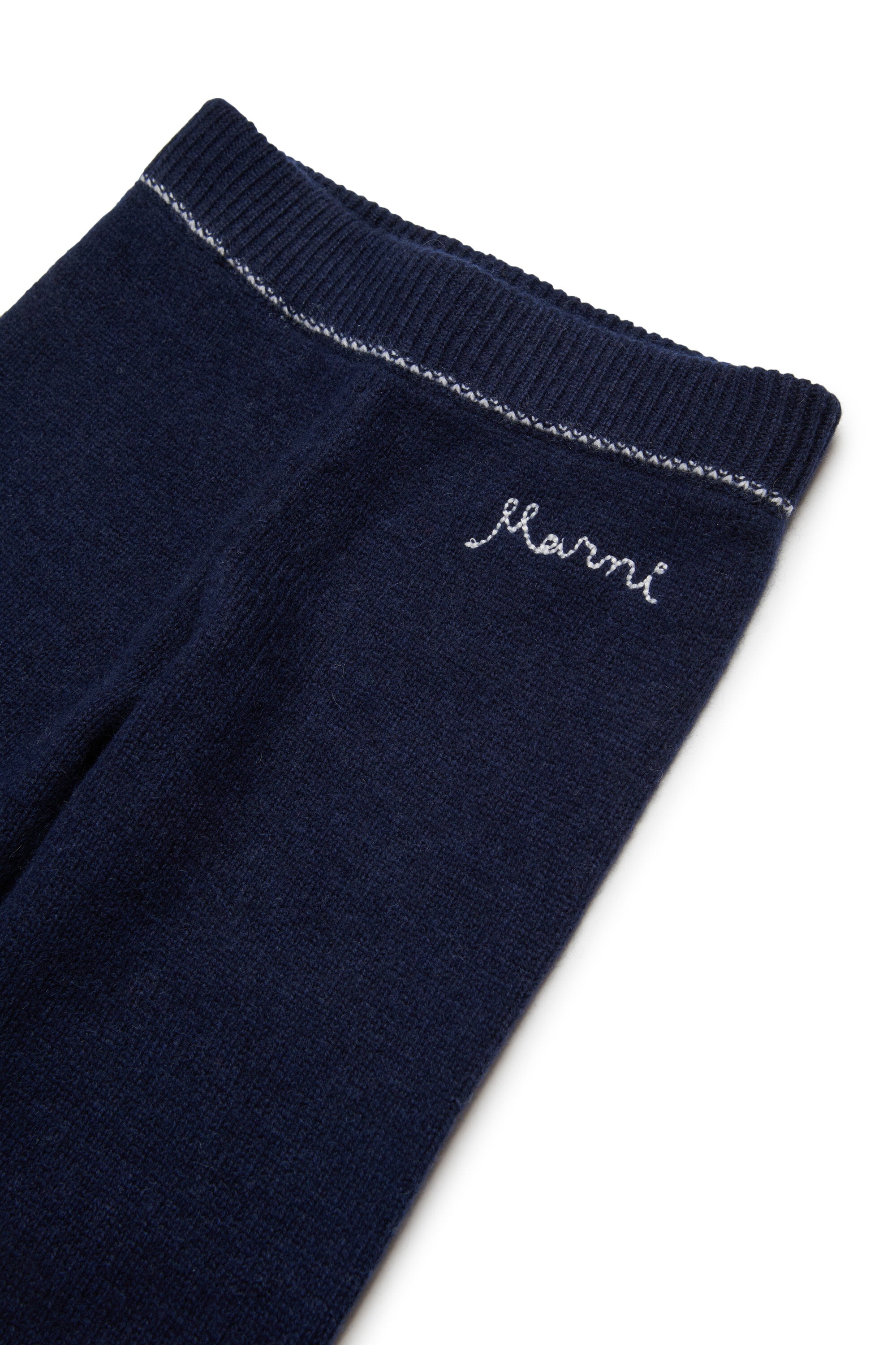 Pantalon jogger en cachemire mélangé à de la laine avec logo