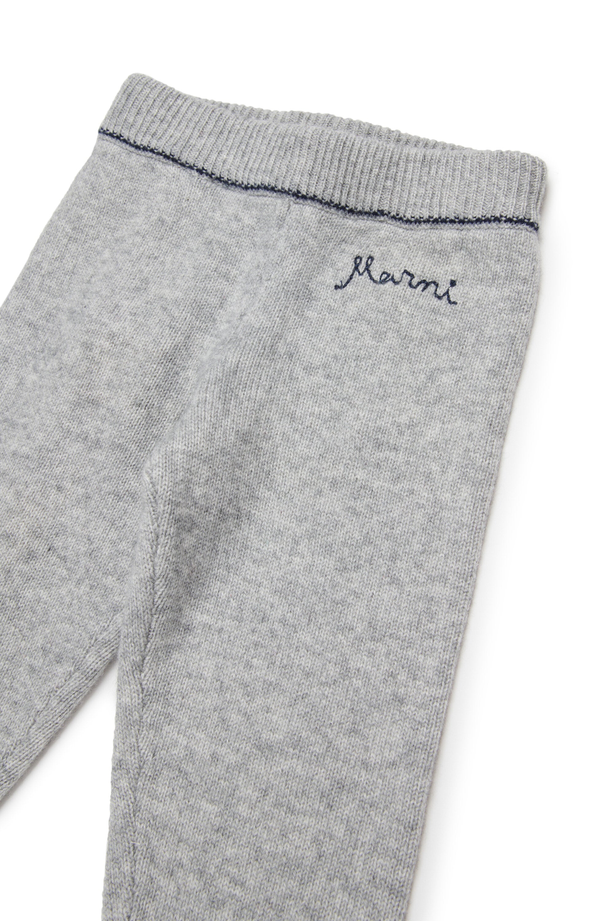 Pantalon jogger en cachemire mélangé à de la laine avec logo