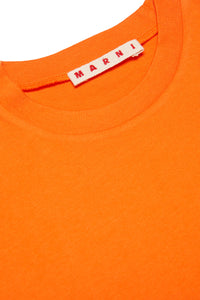 T-shirt cropped con logo Baguette