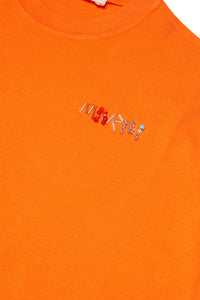 T-shirt cropped con logo Baguette