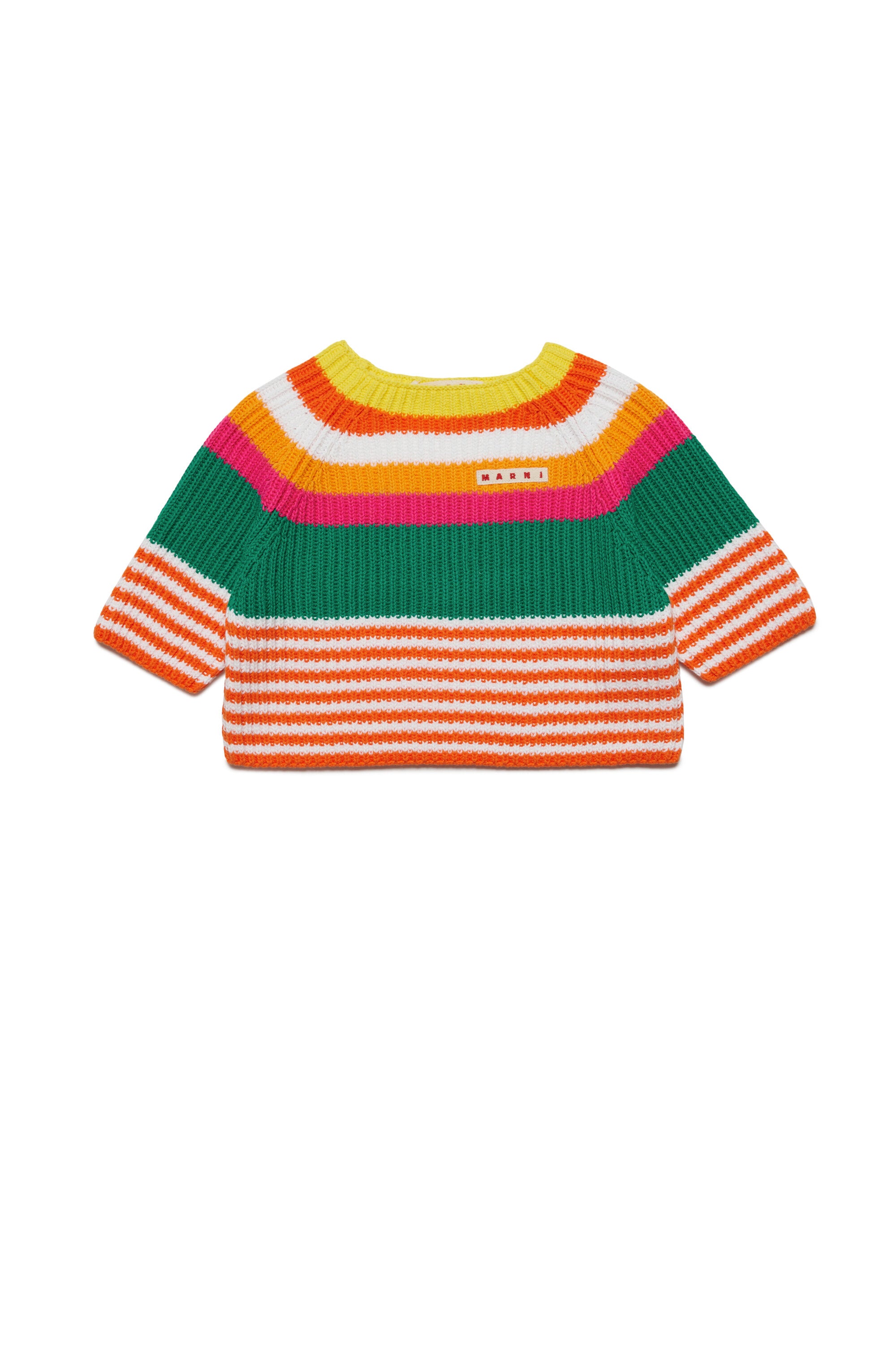 English striped knit pullover