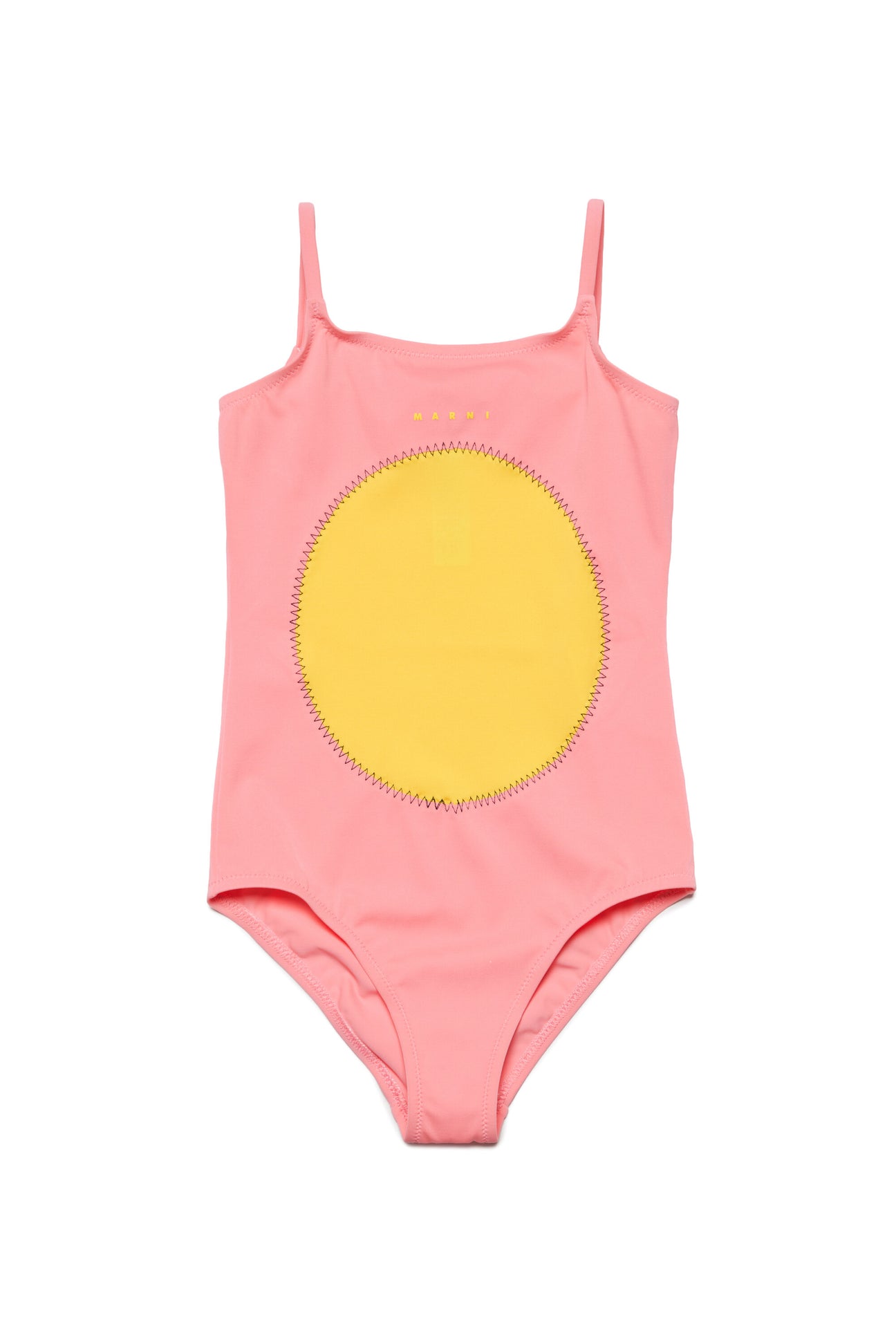 Lycra one-piece swimsuit with circle graphic Lycra one-piece swimsuit with circle graphic