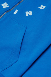 Sweatshirt with zip and Round logo