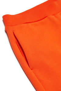 Fleece shorts with Round logo