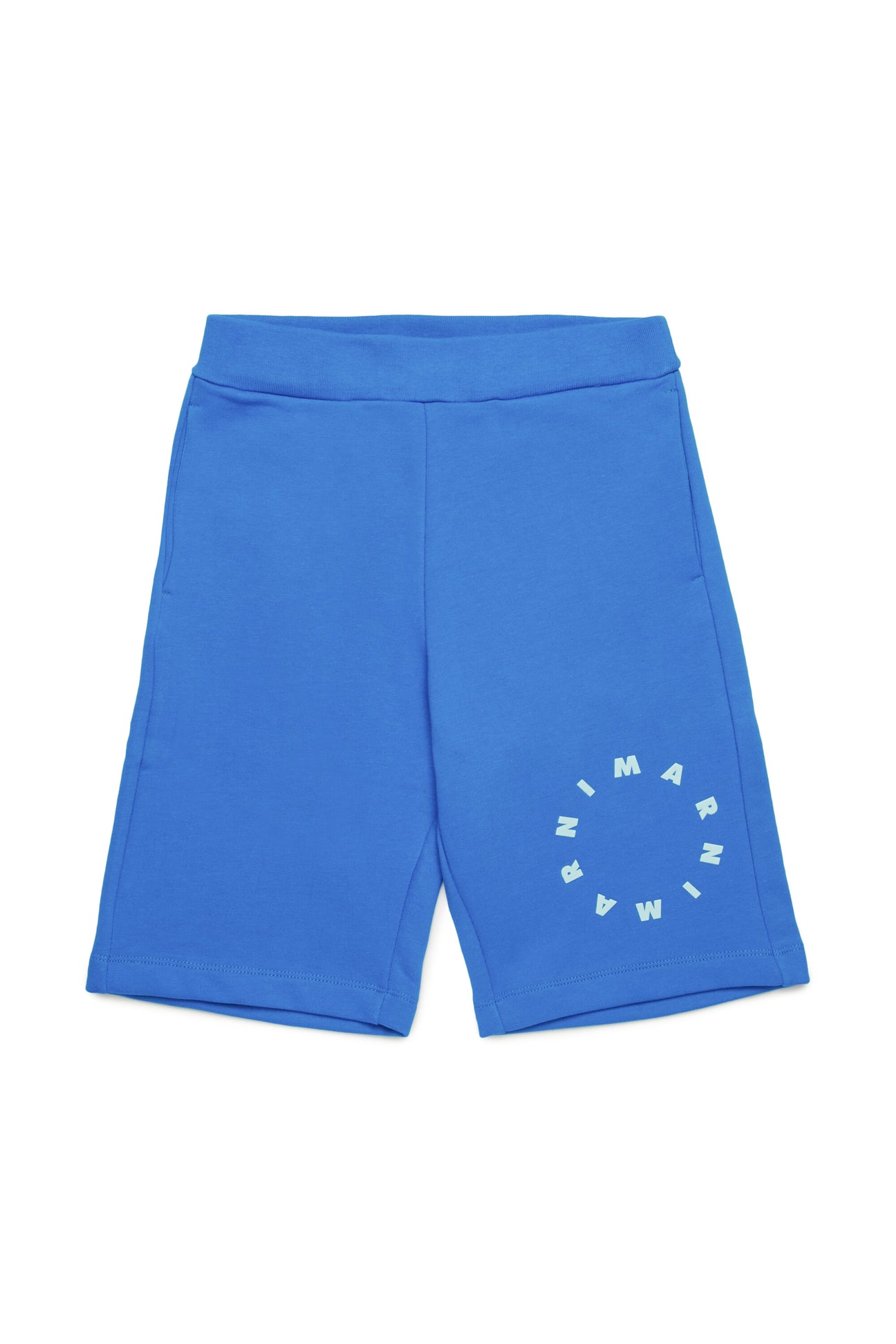 Fleece shorts with Round logo 