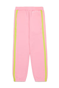 Jogger pants with colorblock bands