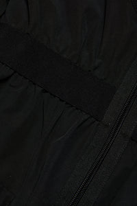 Jacket with branded elastic band