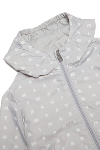 Allover logo windbreaker jacket