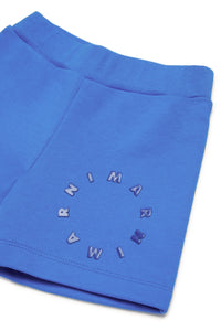 Pantalones cortos en chándal con logotipo redondo