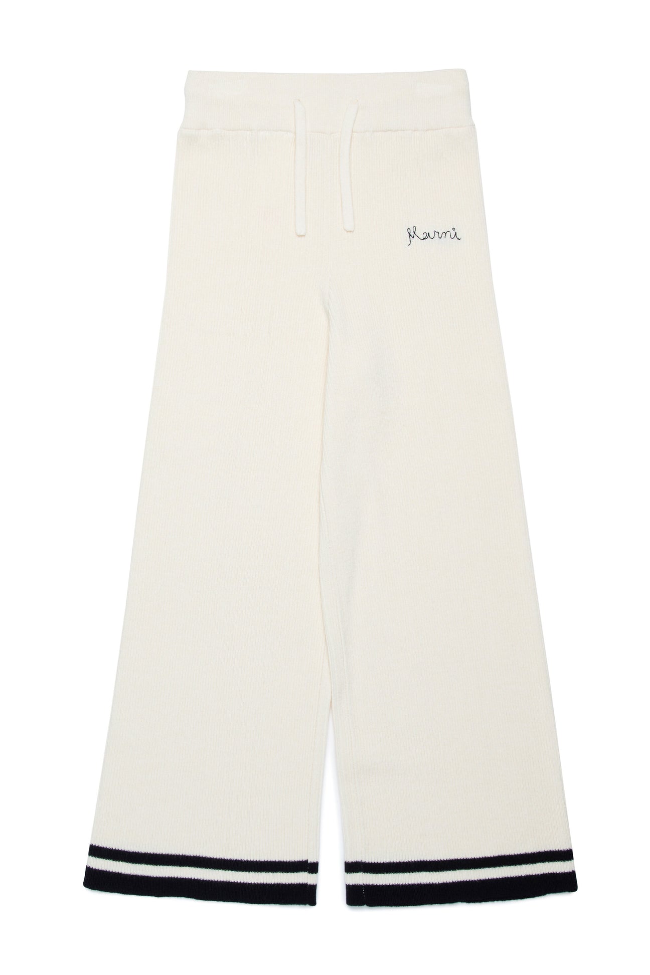 Cashmere-blend knitted trousers 