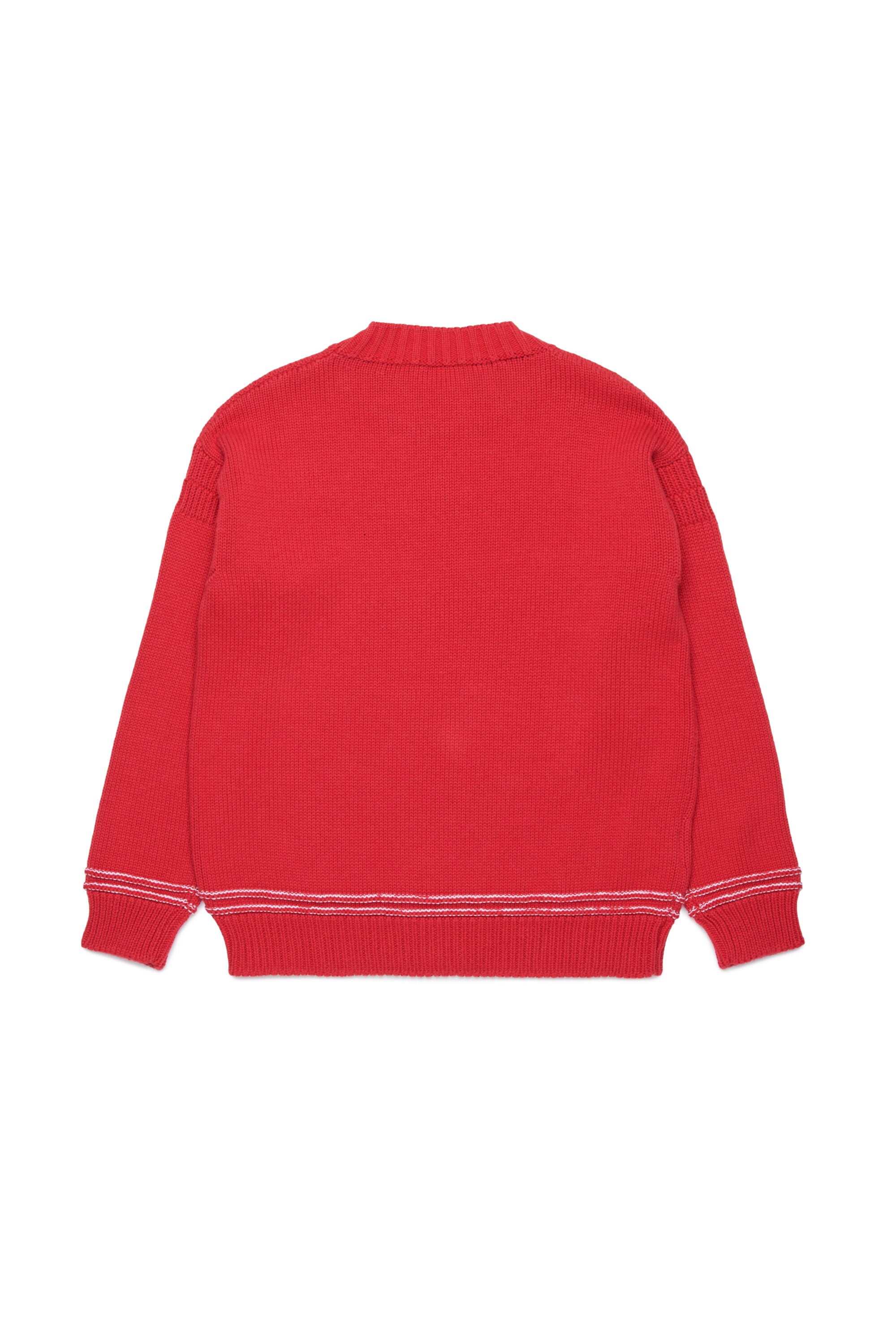 Wool-blend pullover with logo