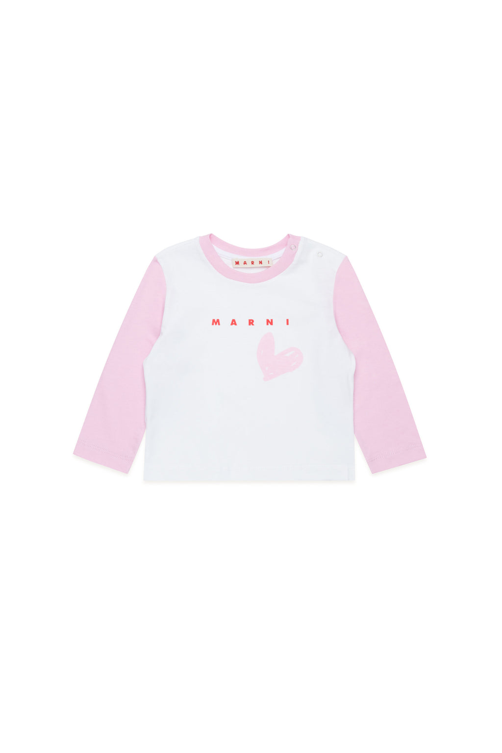 Long-sleeved T-shirt with small heart