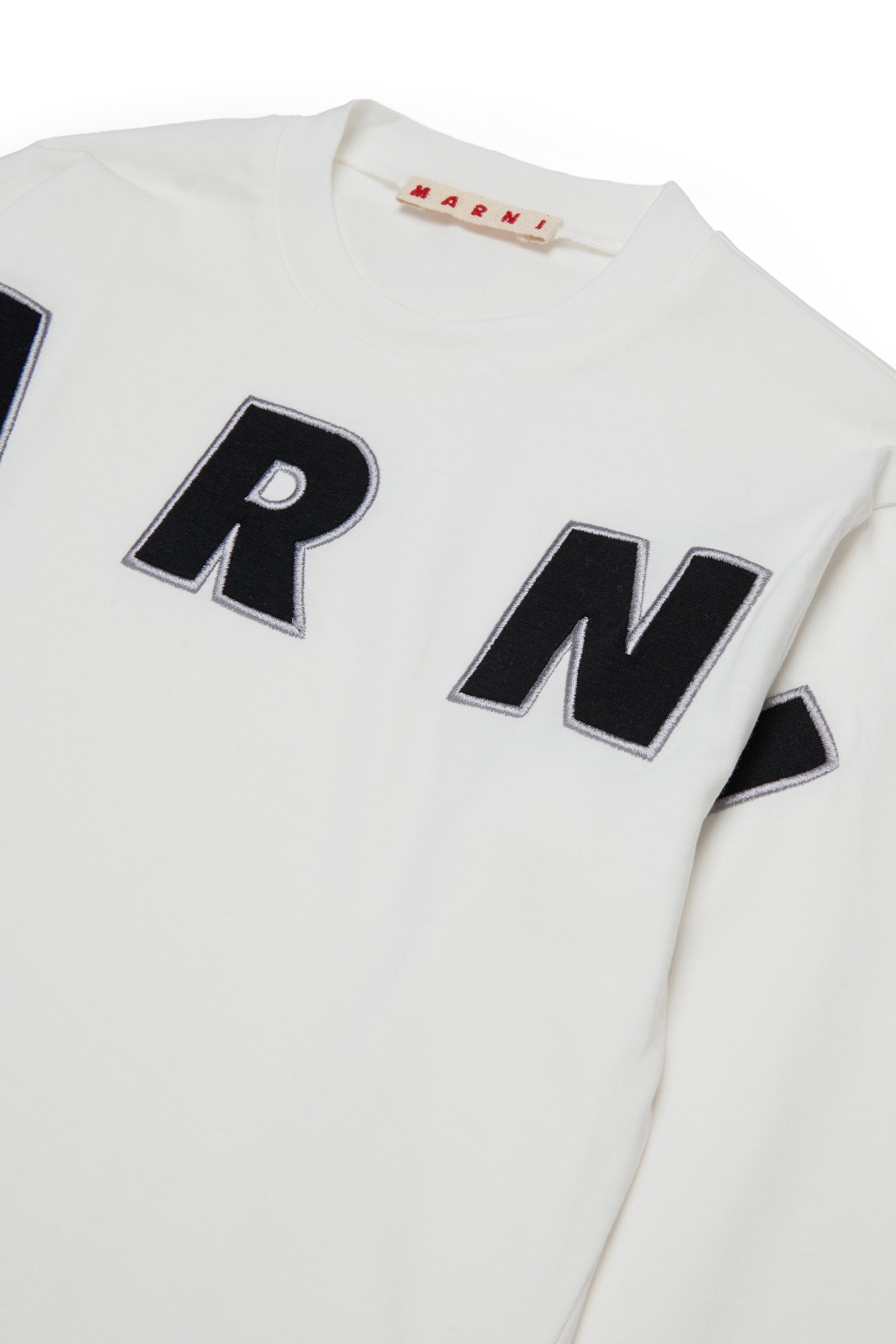 T-shirt manica lunga con logo ricamato