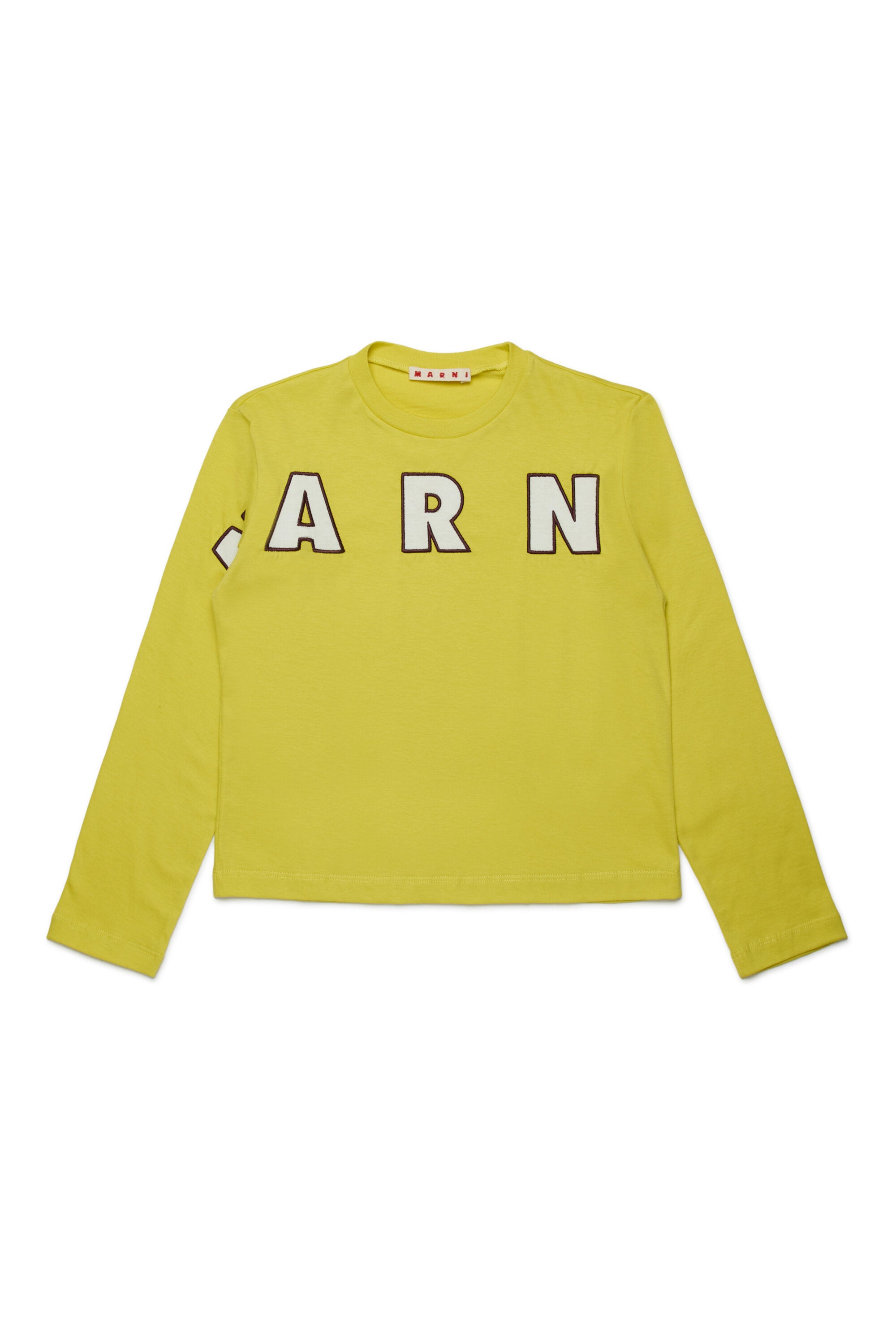 T-shirt manica lunga con logo ricamato