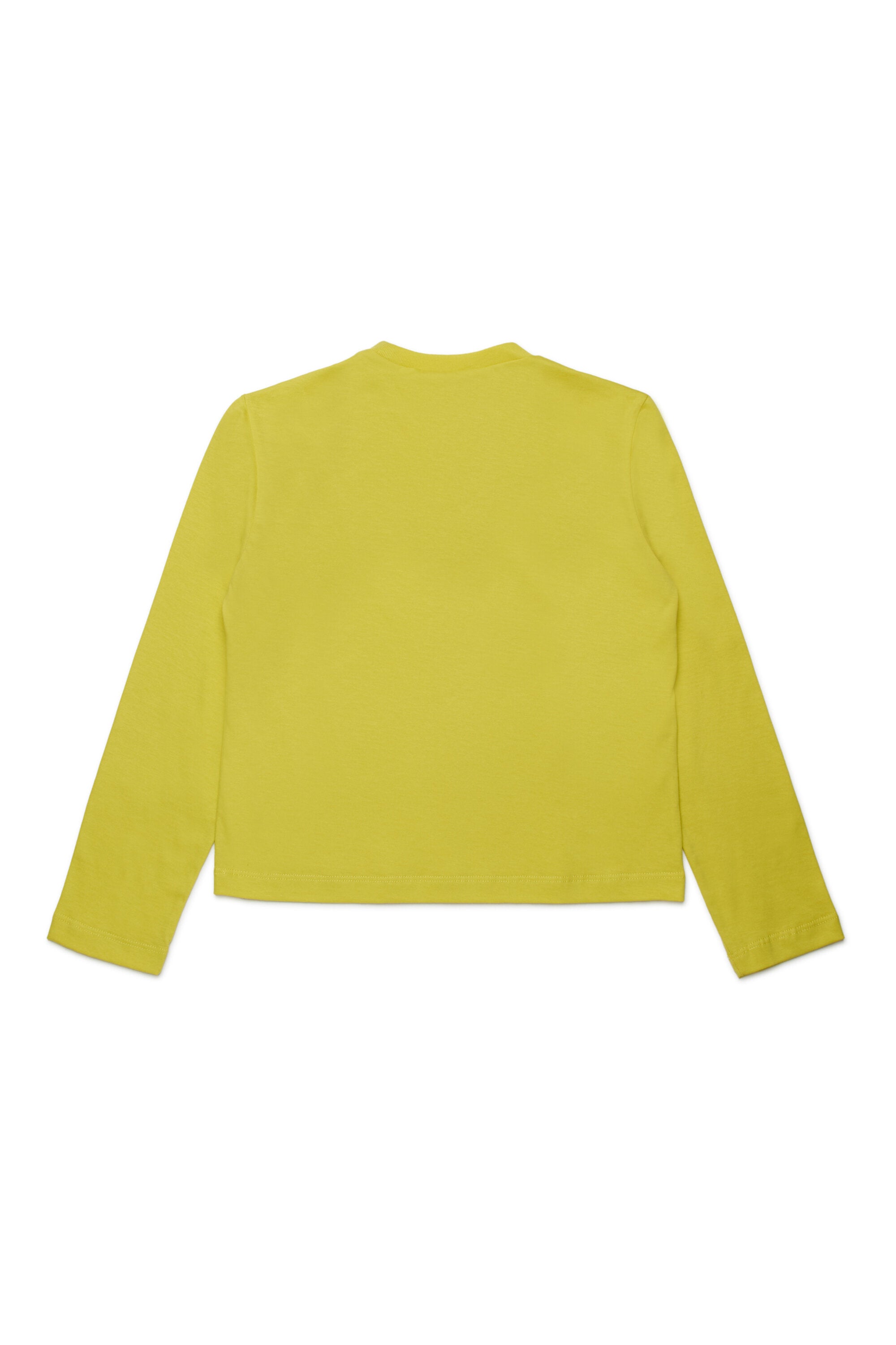 T-shirt manica lunga con logo ricamato