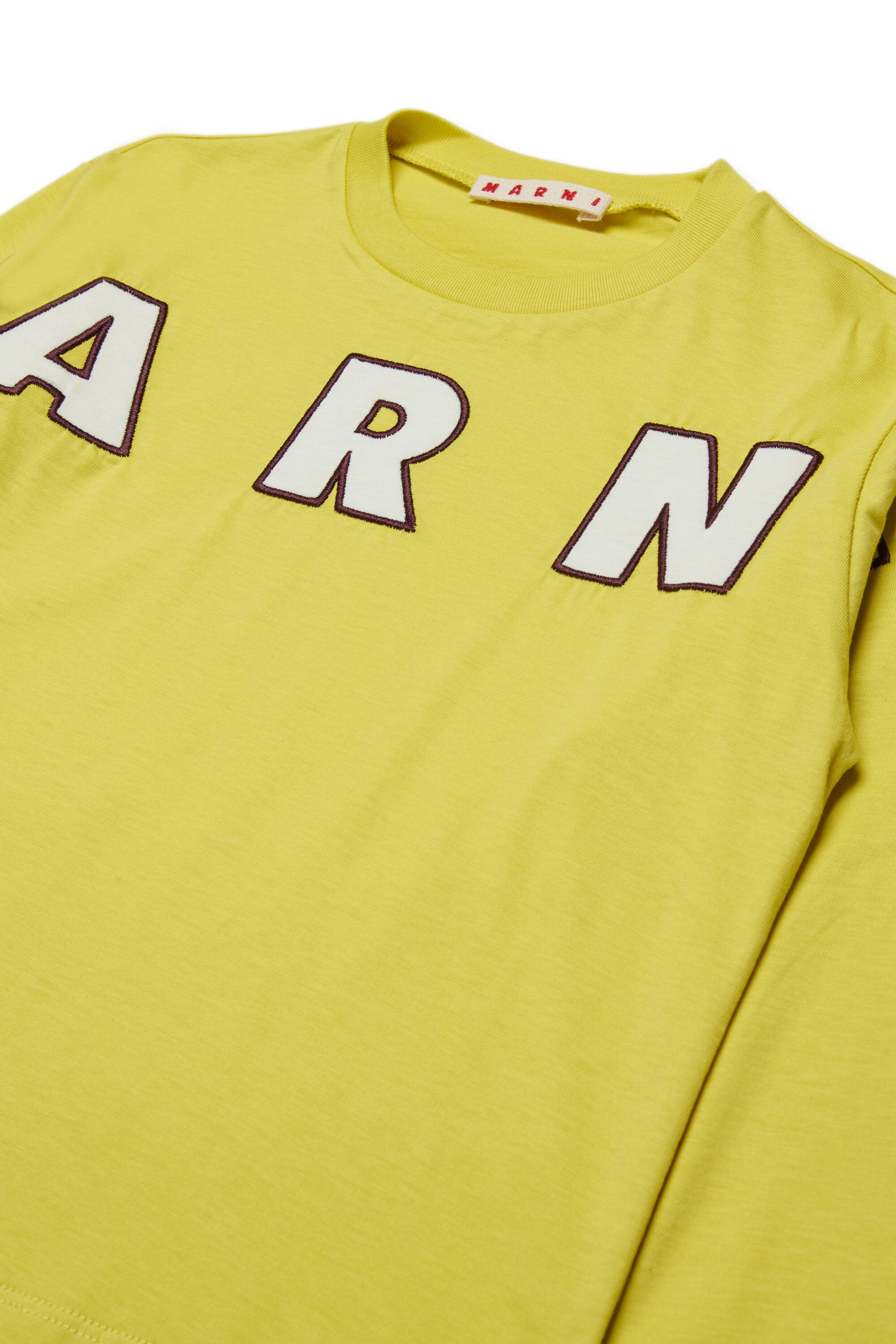 T-shirt manica lunga con logo ricamato